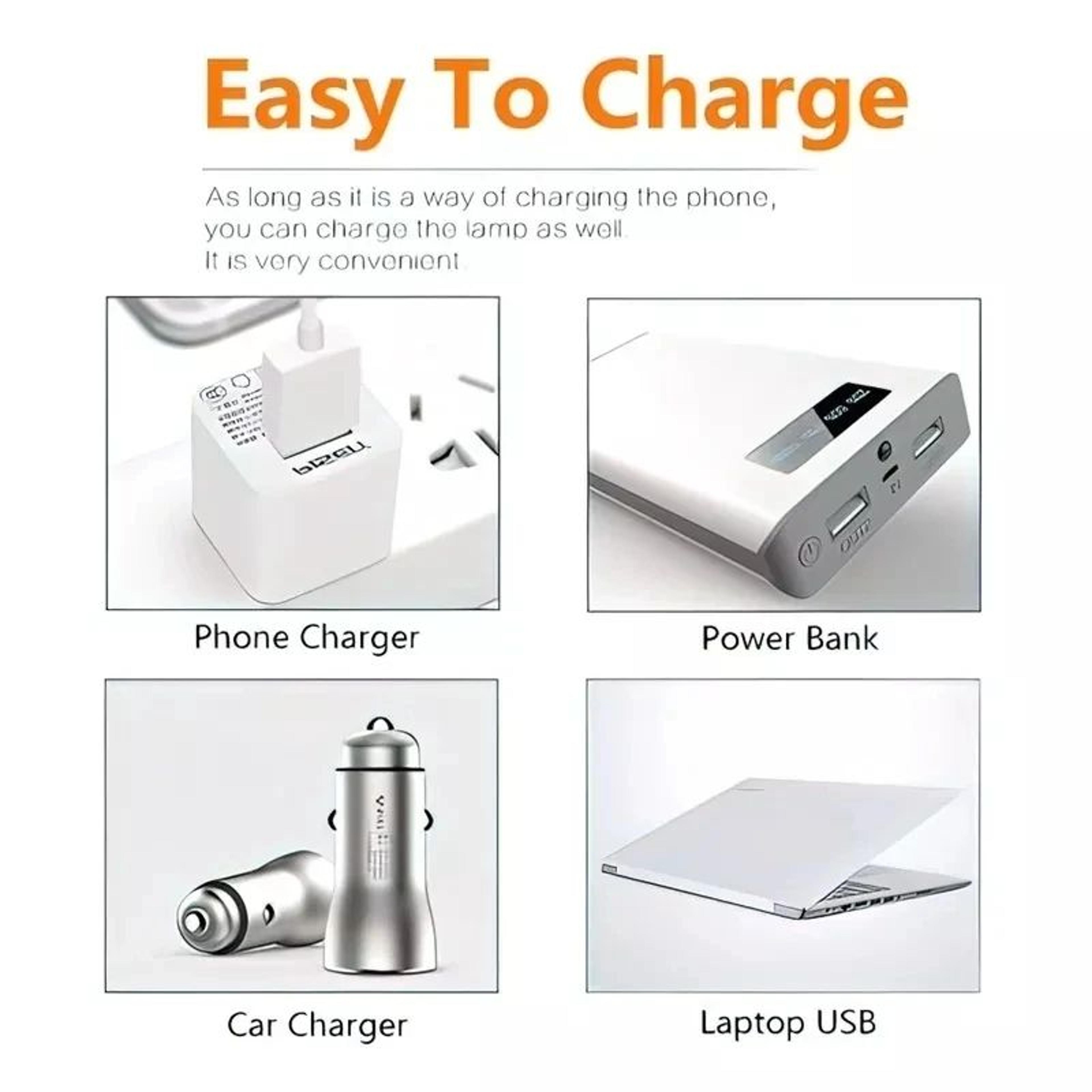 Portable USB Rechargeable LED Camping Bulb Lantern 12
