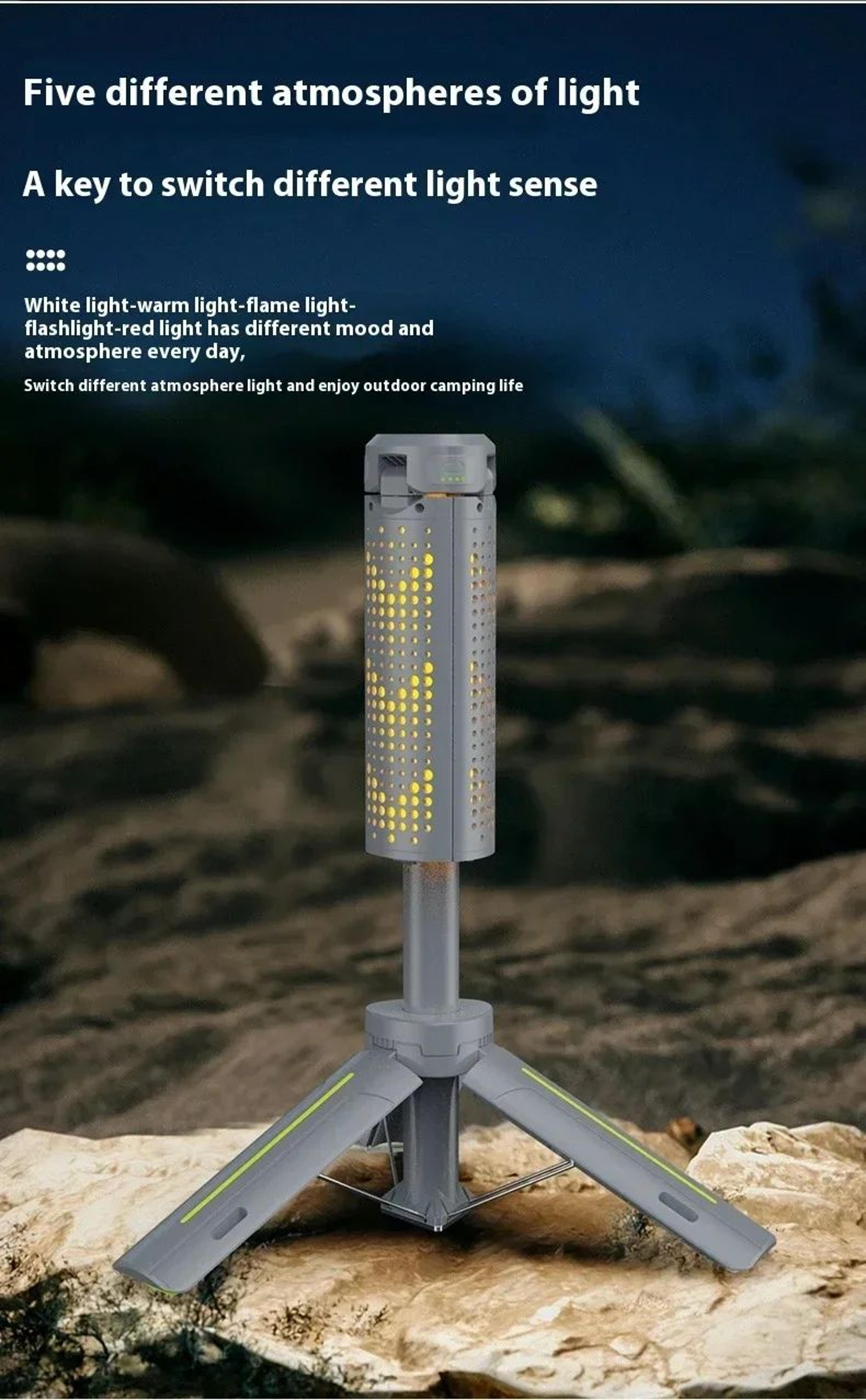 1000LM Retractable Rechargeable Camping Lantern And Work Light 8