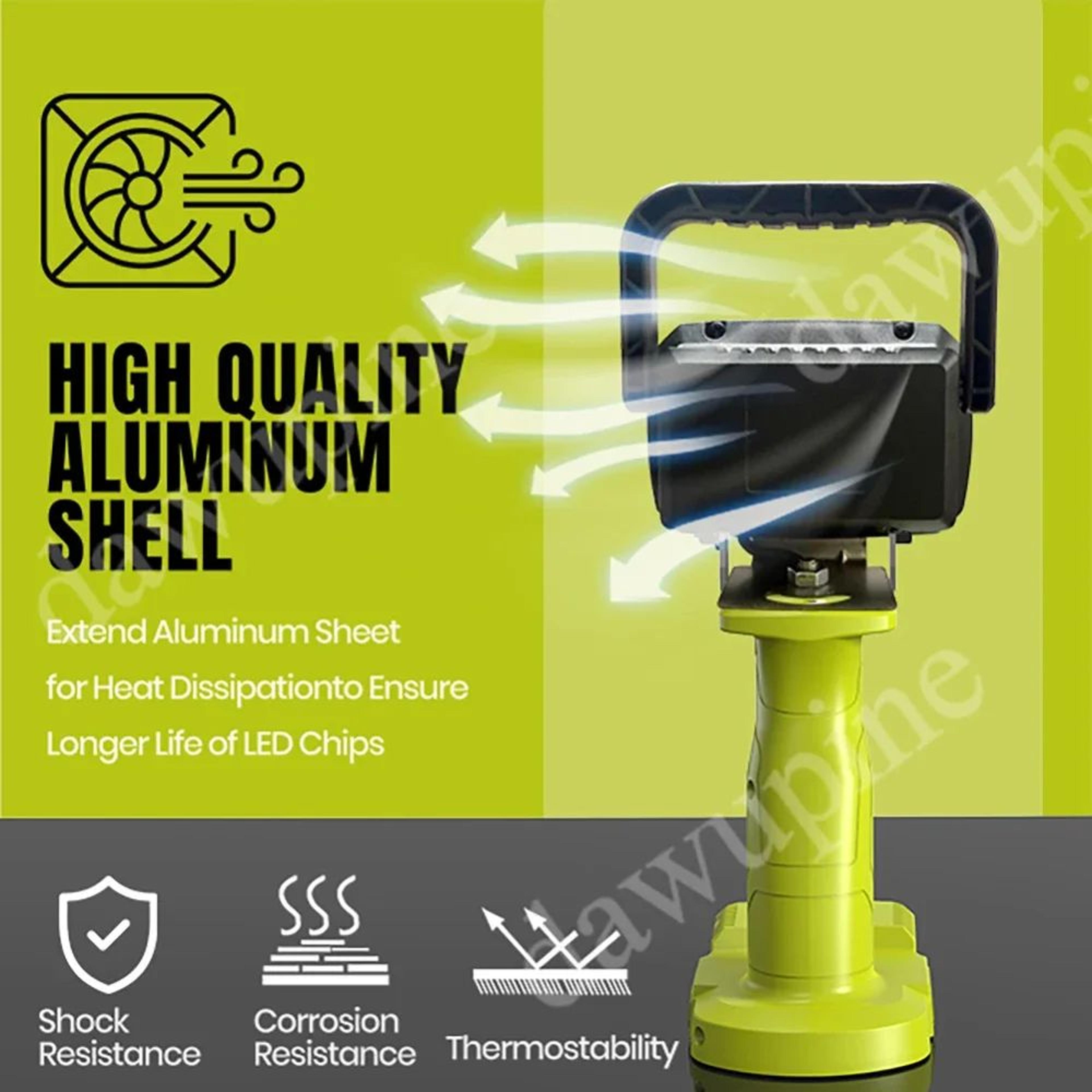 18 LED Portable Work Light For Ryobi 18V Lithium Battery 9