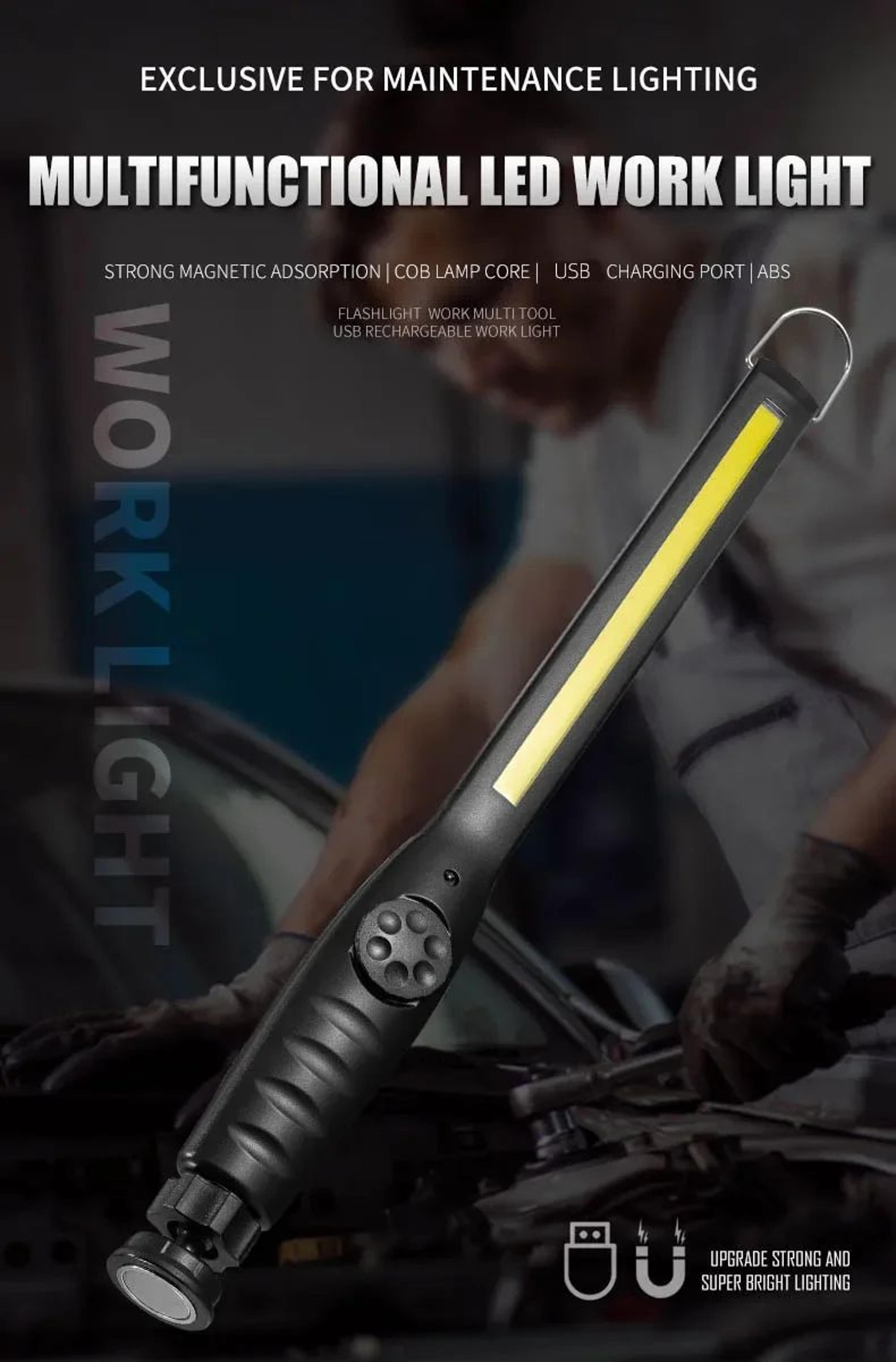 COB Magnetic Portable LED Work Light For Car Repair And Emergency Use 5
