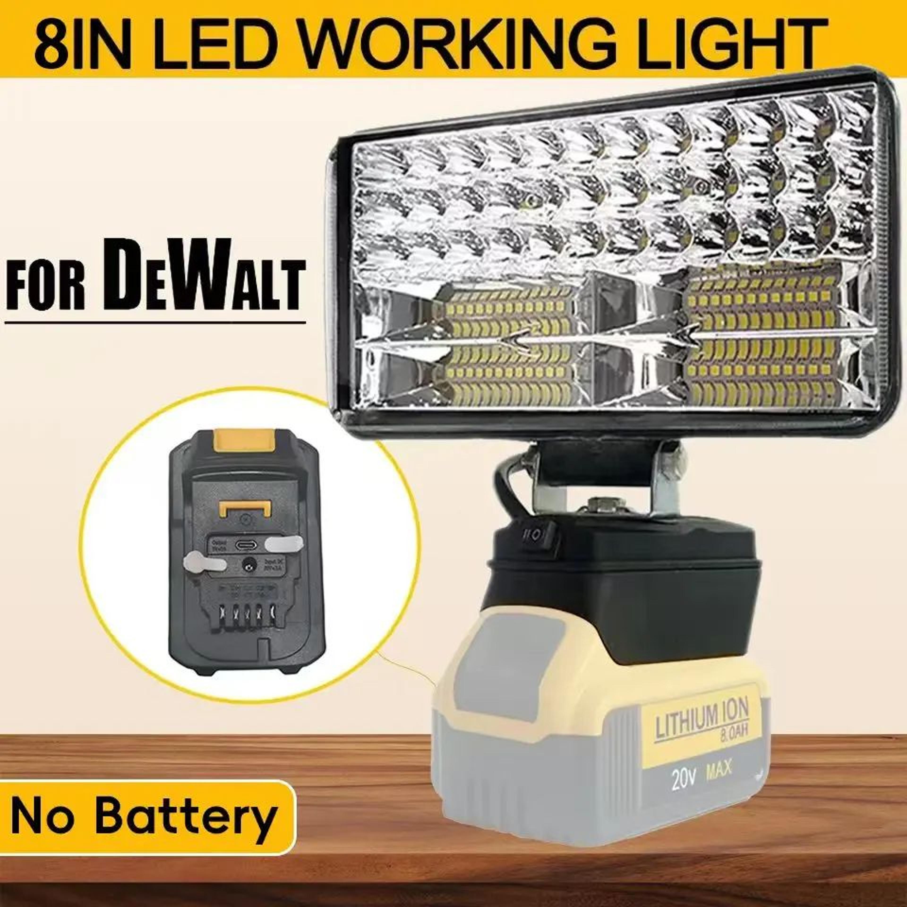 Portable LED Spotlight For DeWalt 18V Battery 0