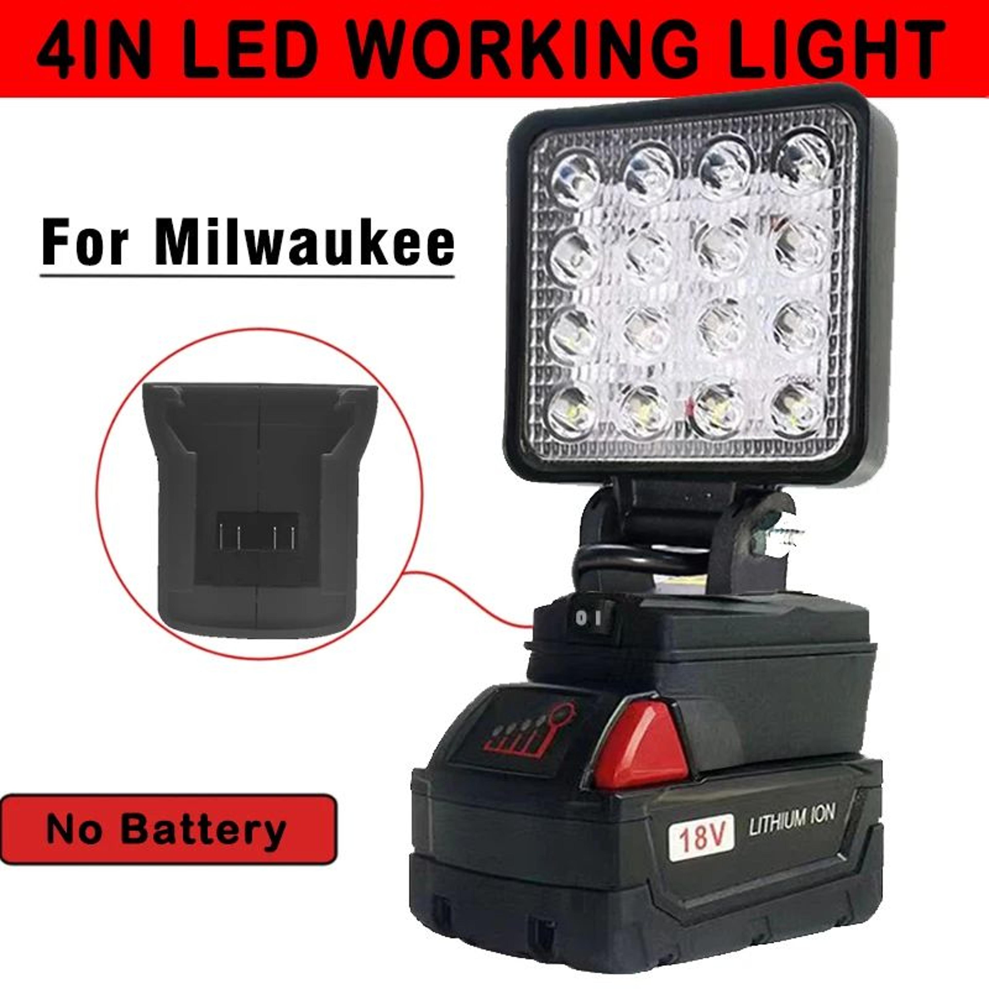 4 inch portable led spotlight for milwaukee m18 battery
