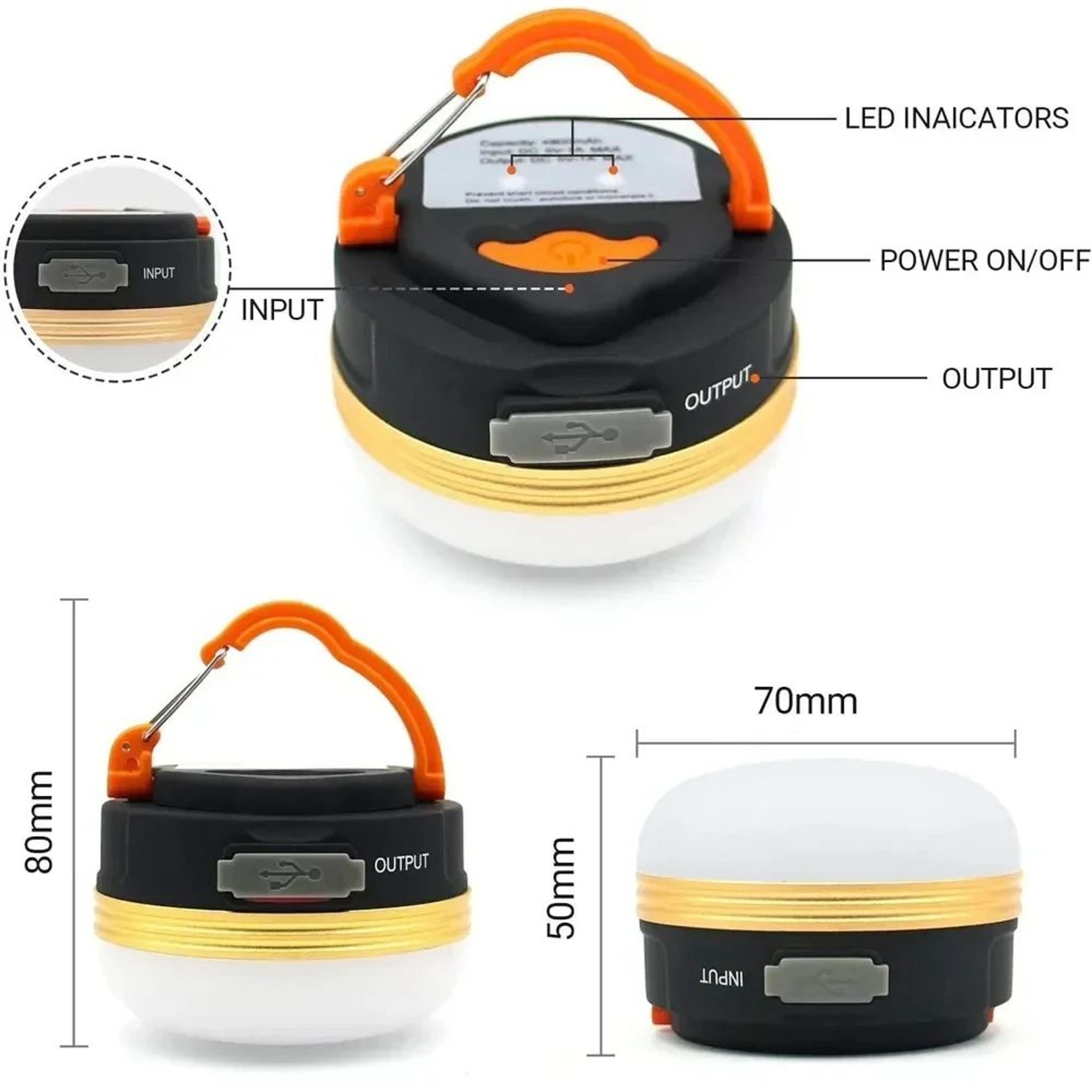 20W Portable Camping Tent Light With 5 Lighting Modes 2