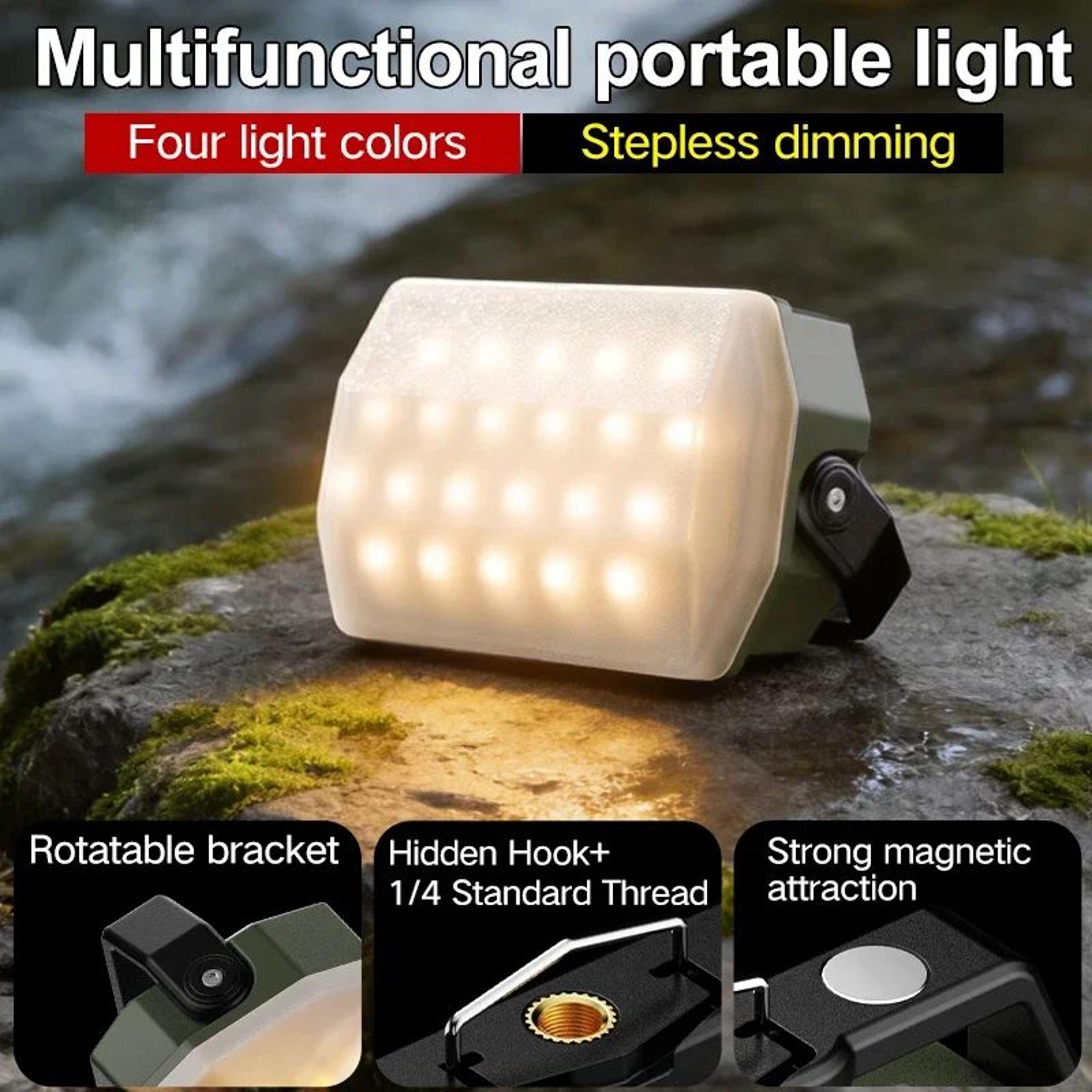 Portable Rechargeable Camping Work Light And Hanging Tent Lantern 7