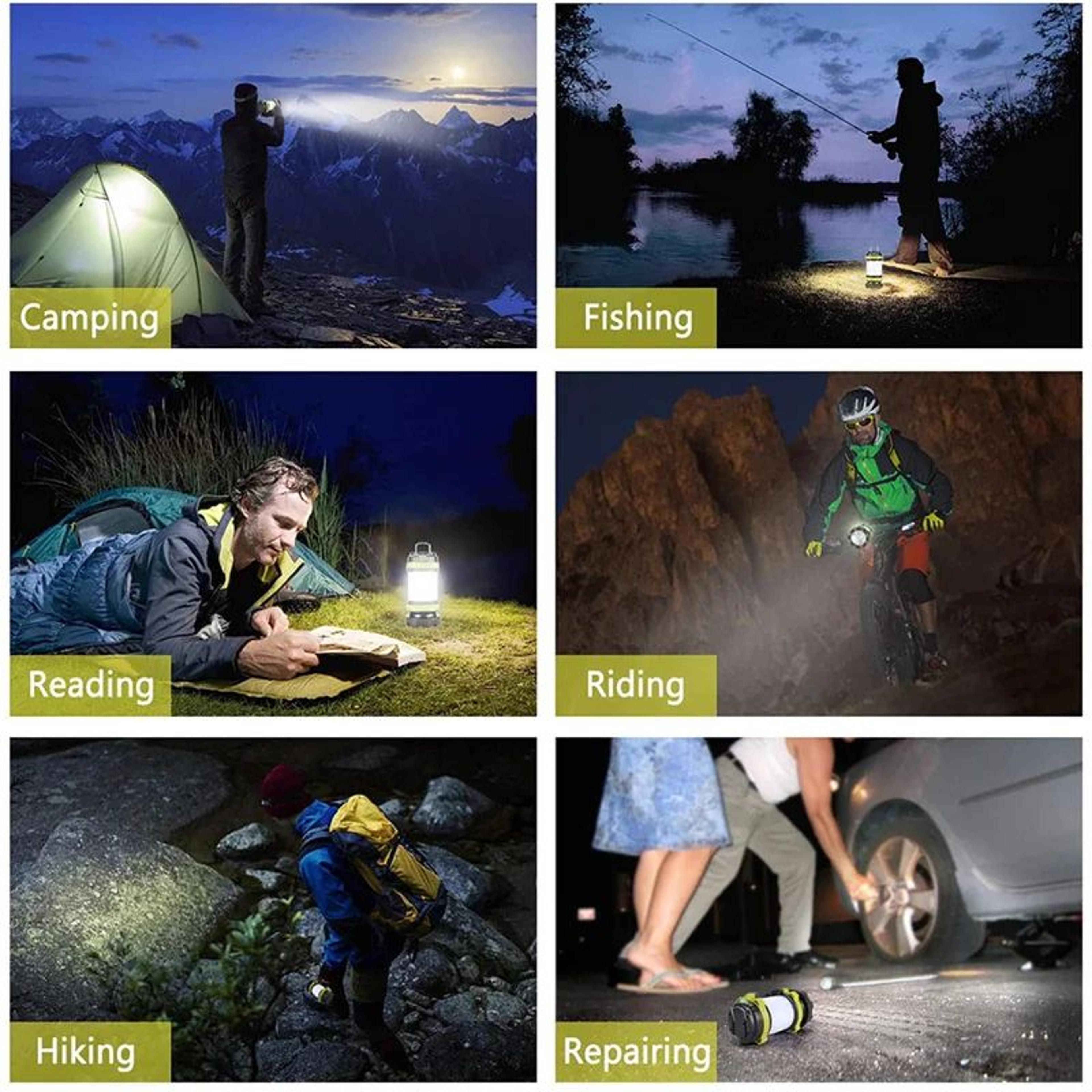 Rechargeable LED Camping Lantern With 3000mAh Power Bank 11