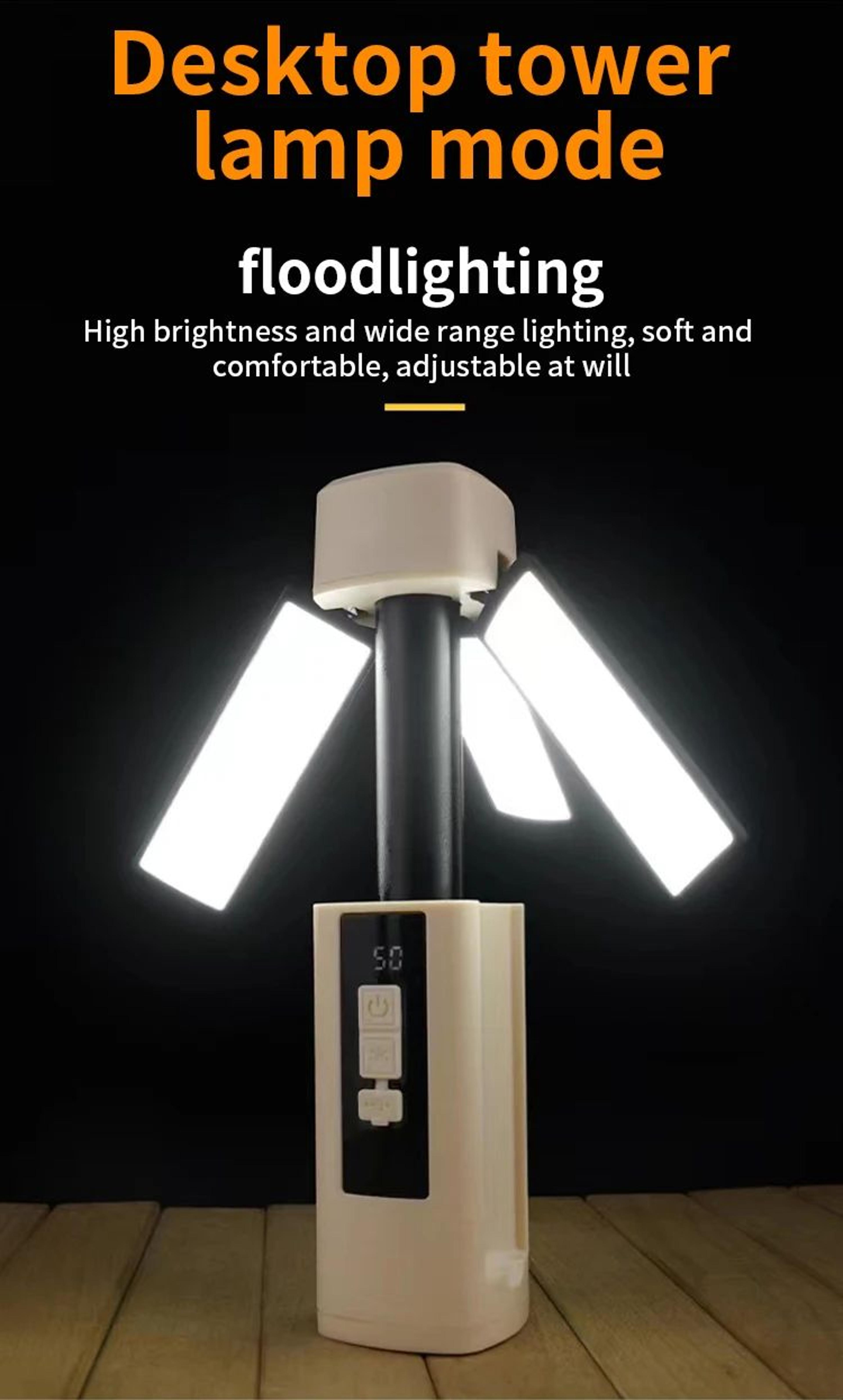 Foldable Rechargeable Camping Lantern With Battery Display 9