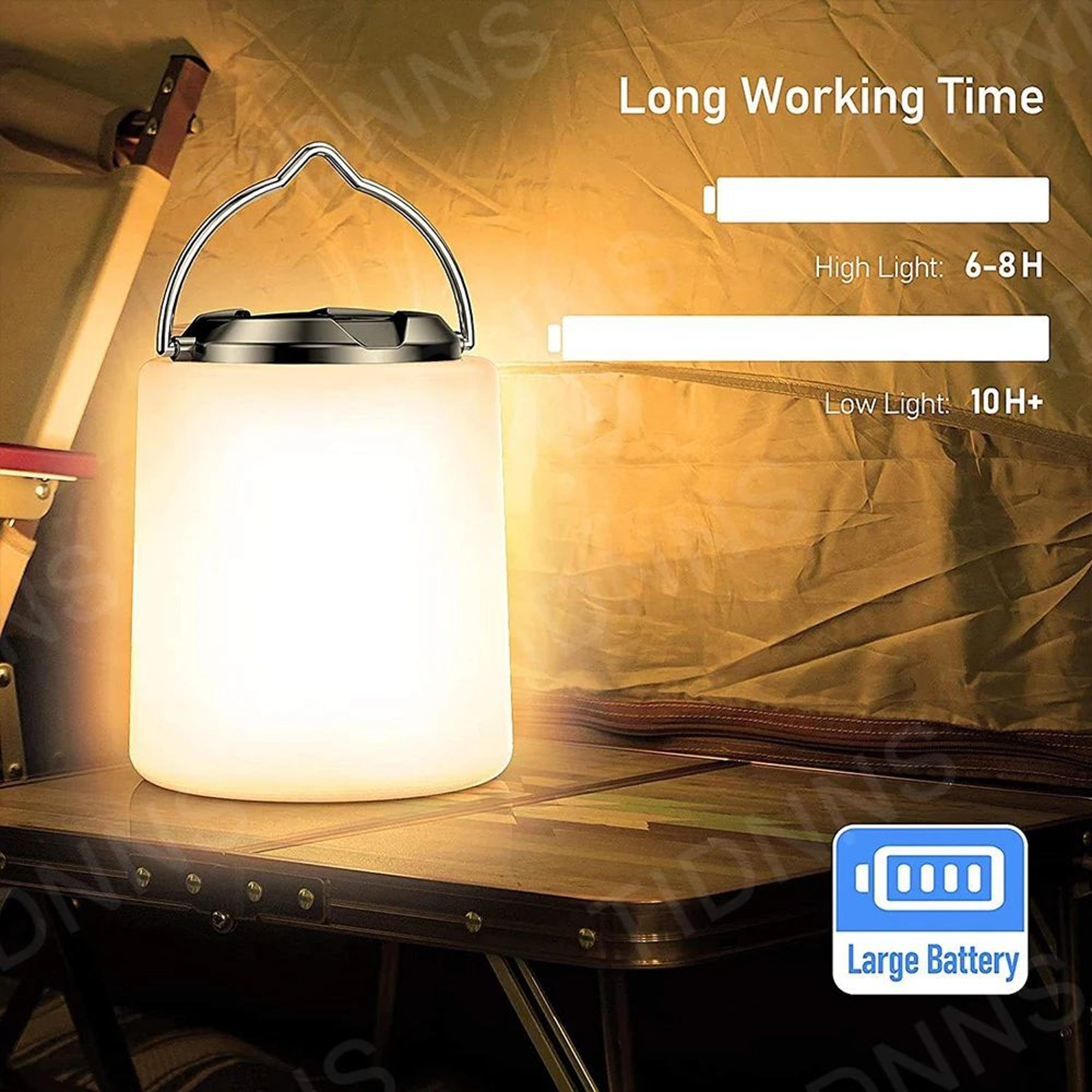 Rechargeable LED Camping Lantern With Flashlight 2