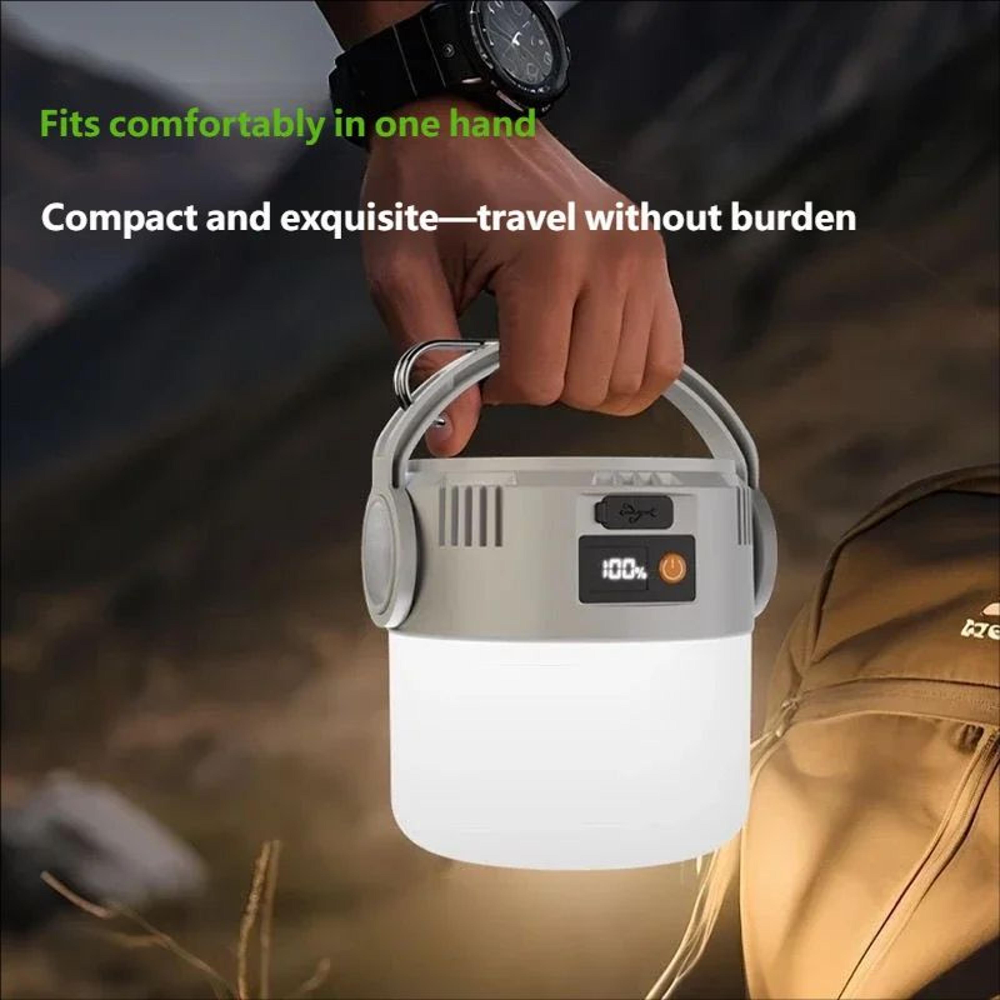 Portable Solar USB Rechargeable Waterproof Camping Lantern 2