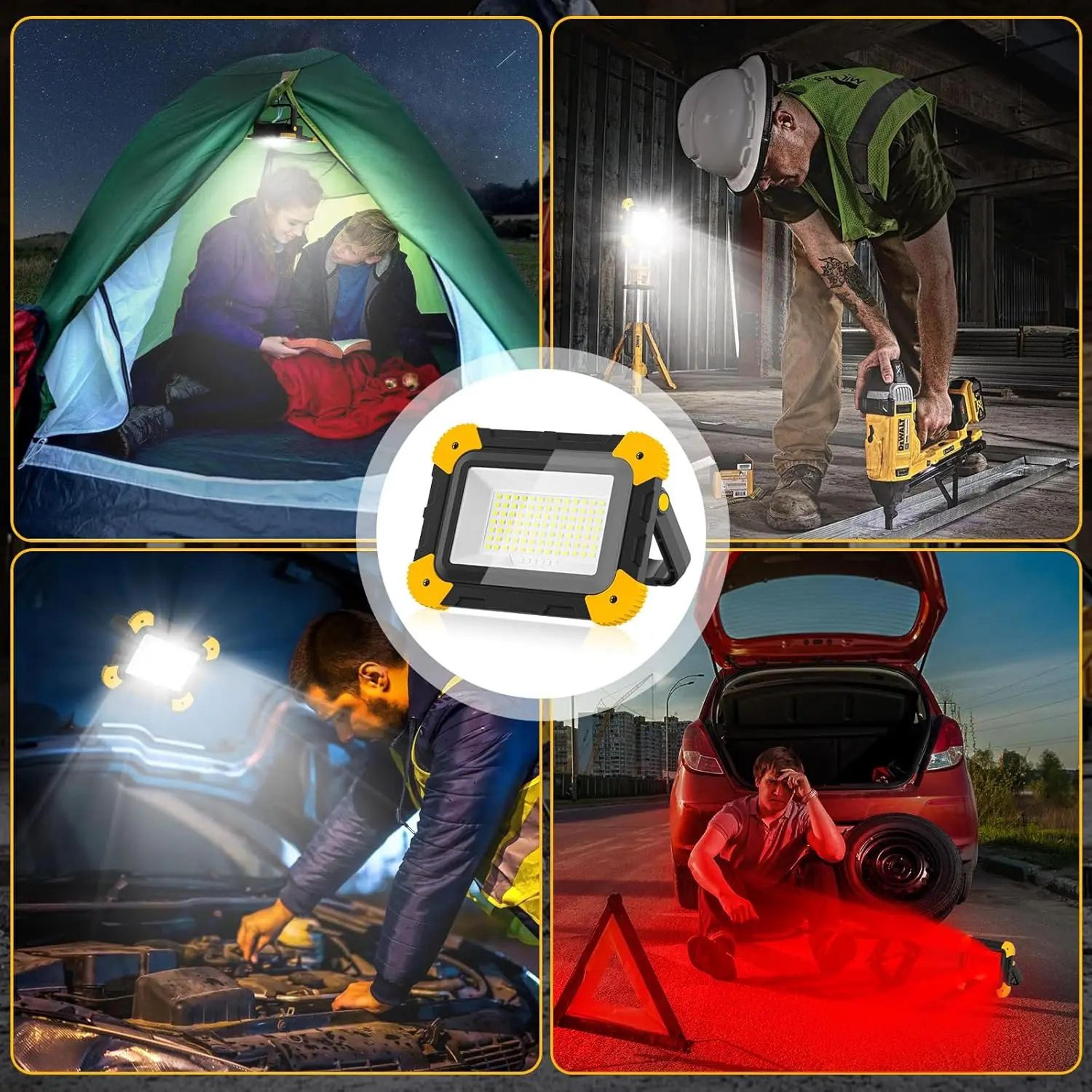 Portable Rechargeable LED Work Spotlight With 5 Lighting Modes 5