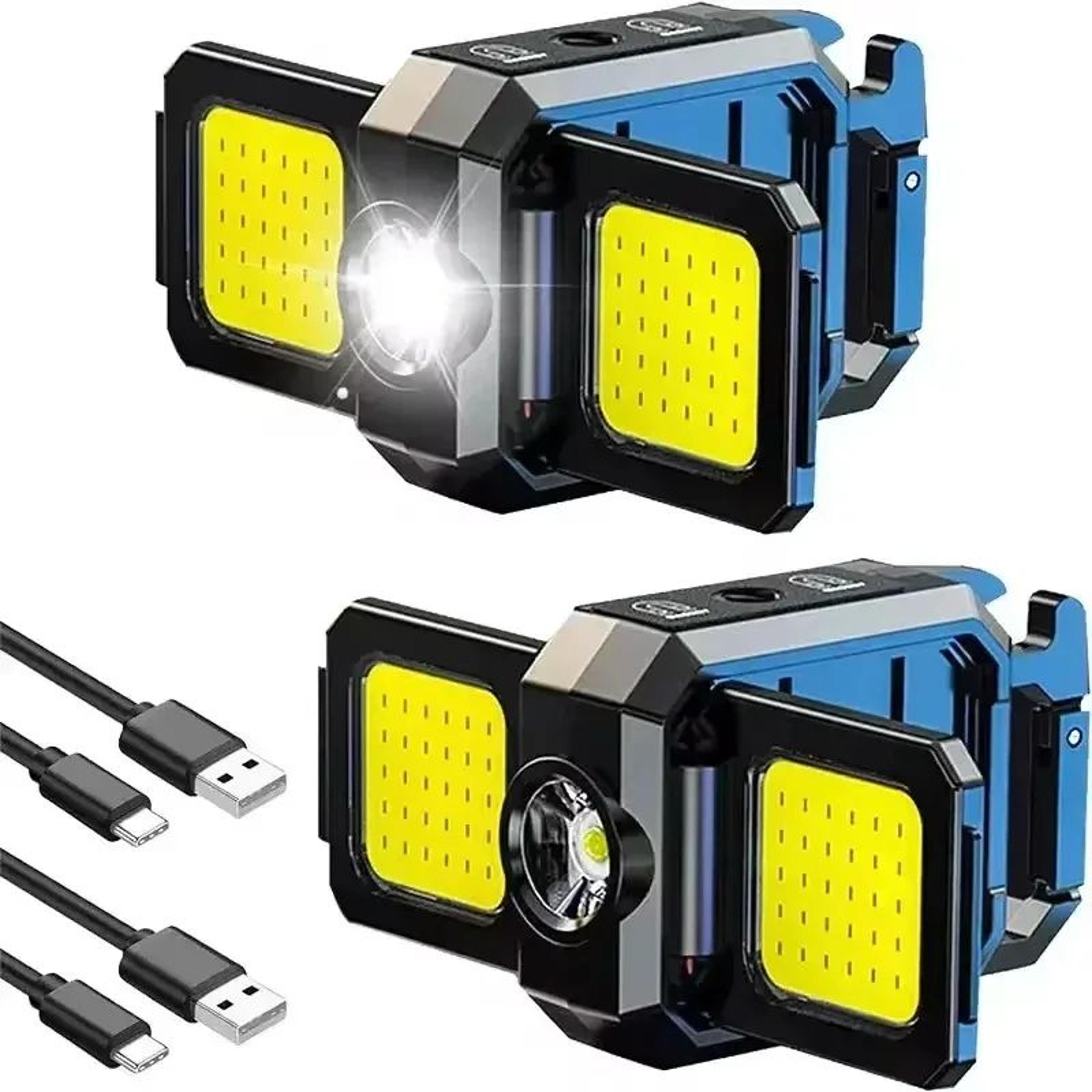Mini Rechargeable COB Keychain Work Light With Foldable Side Light 8