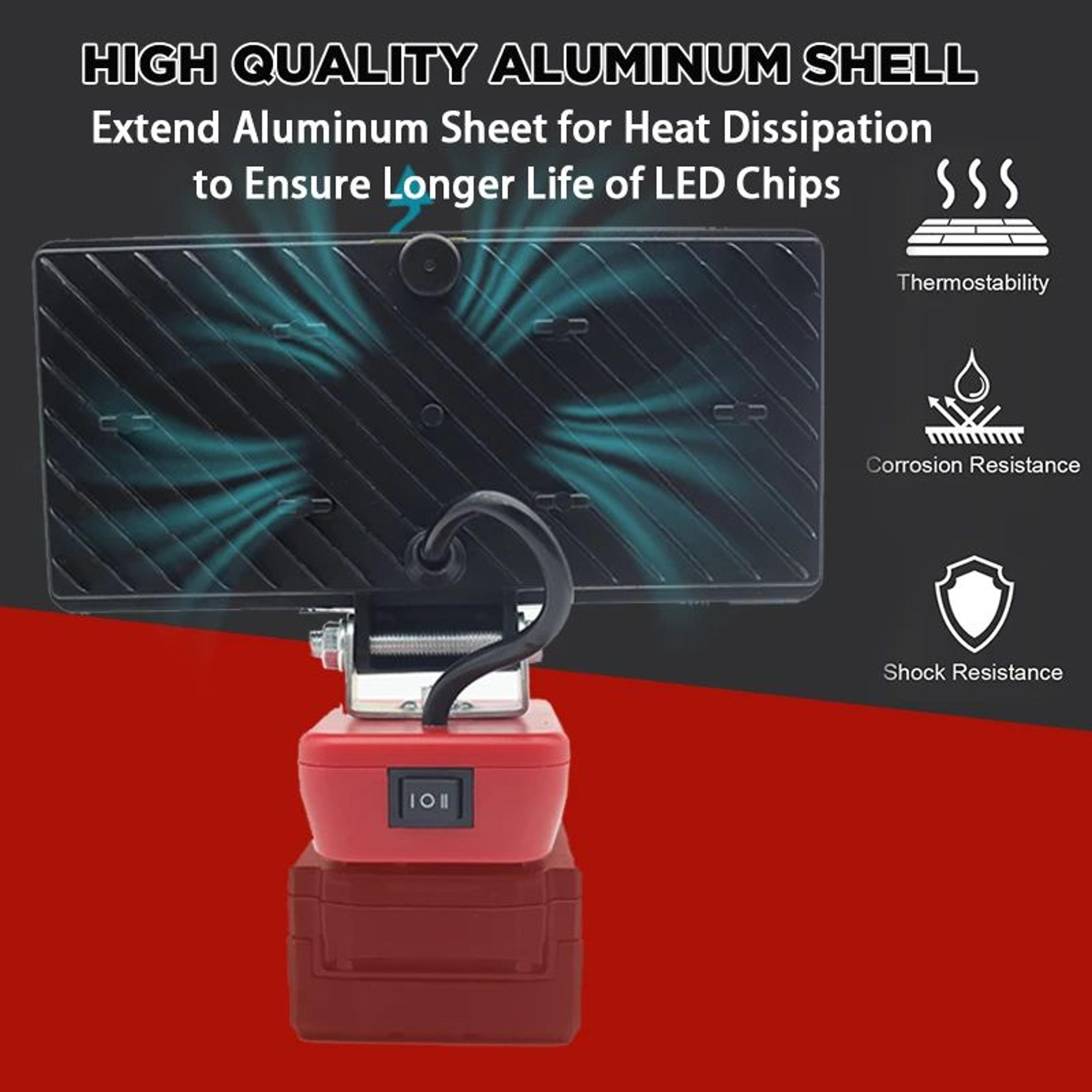 36 LED 2500LM Flood Work Light For Milwaukee M18 Battery 1