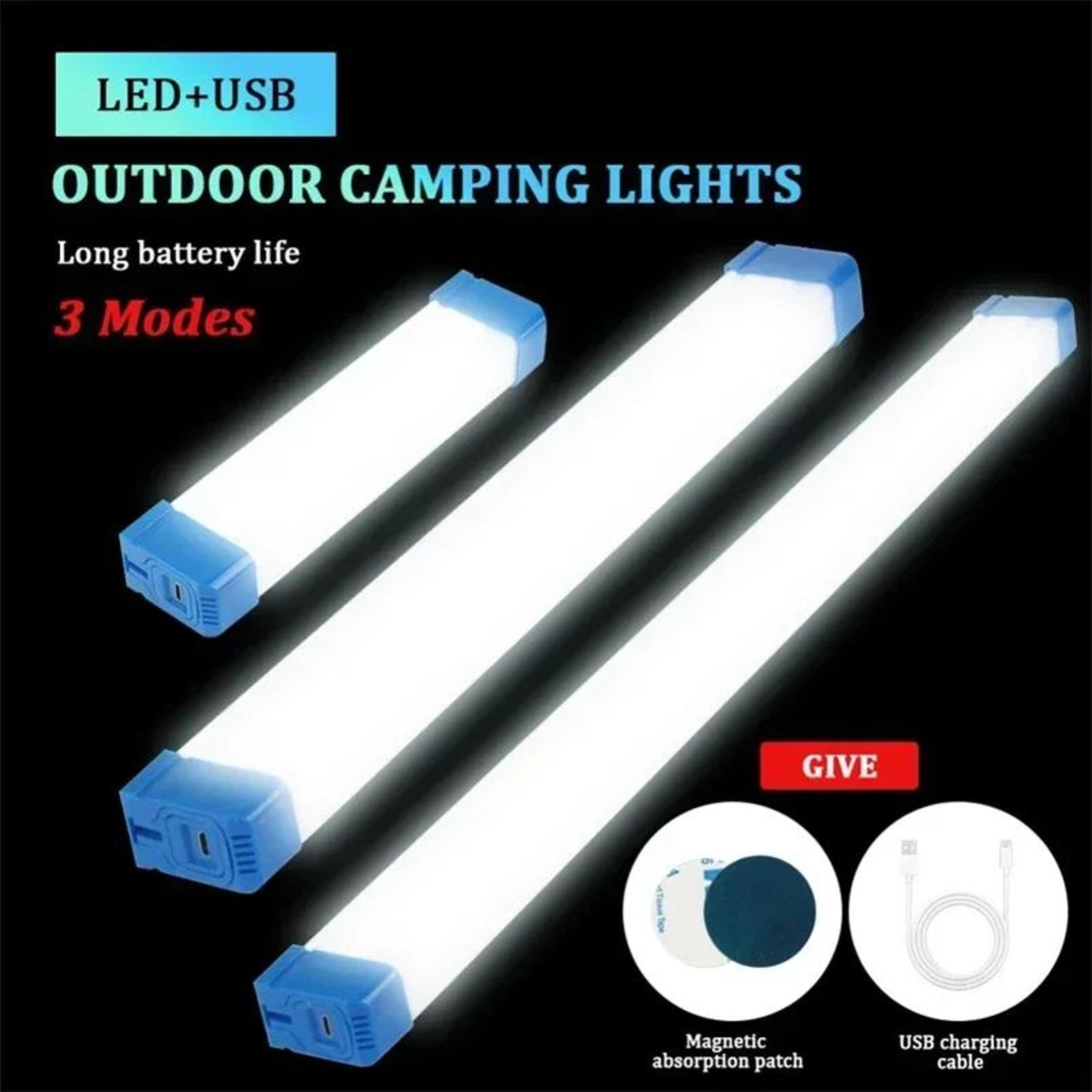 usb rechargeable magnetic led tube camping light