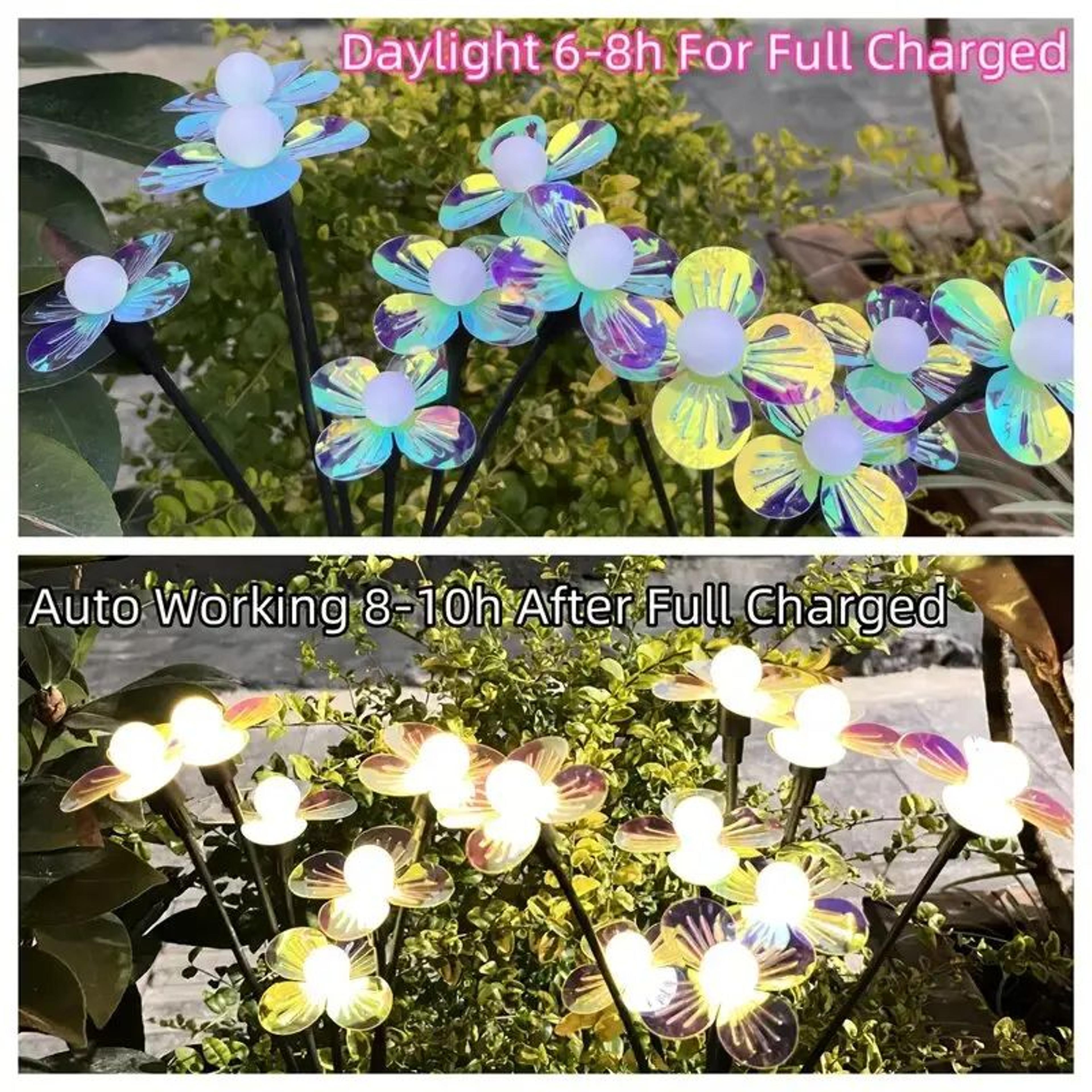 Solar Firefly Flower LED Garden Light With 2 Lighting Modes 4