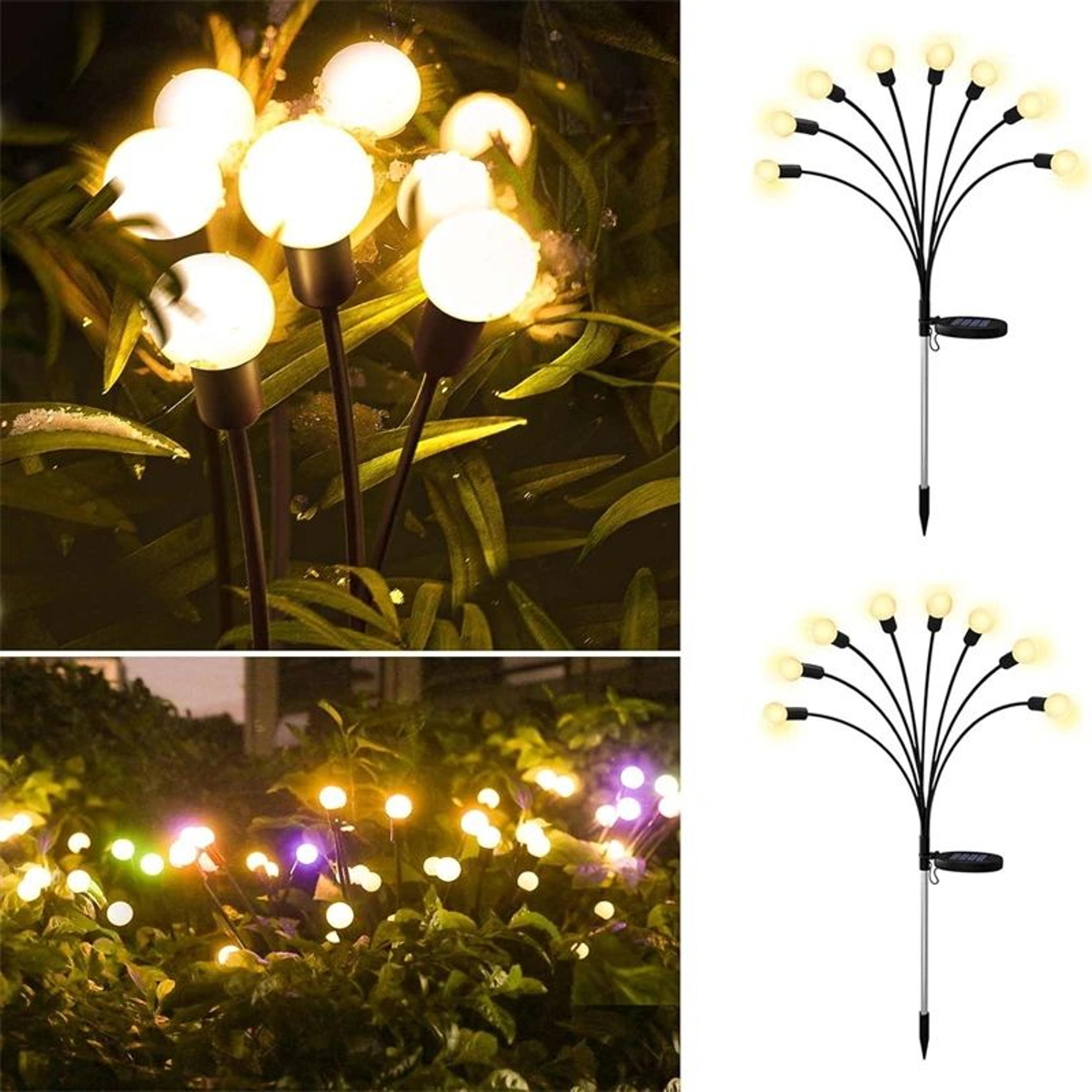 solar firefly garden string lights for outdoor patio decoration