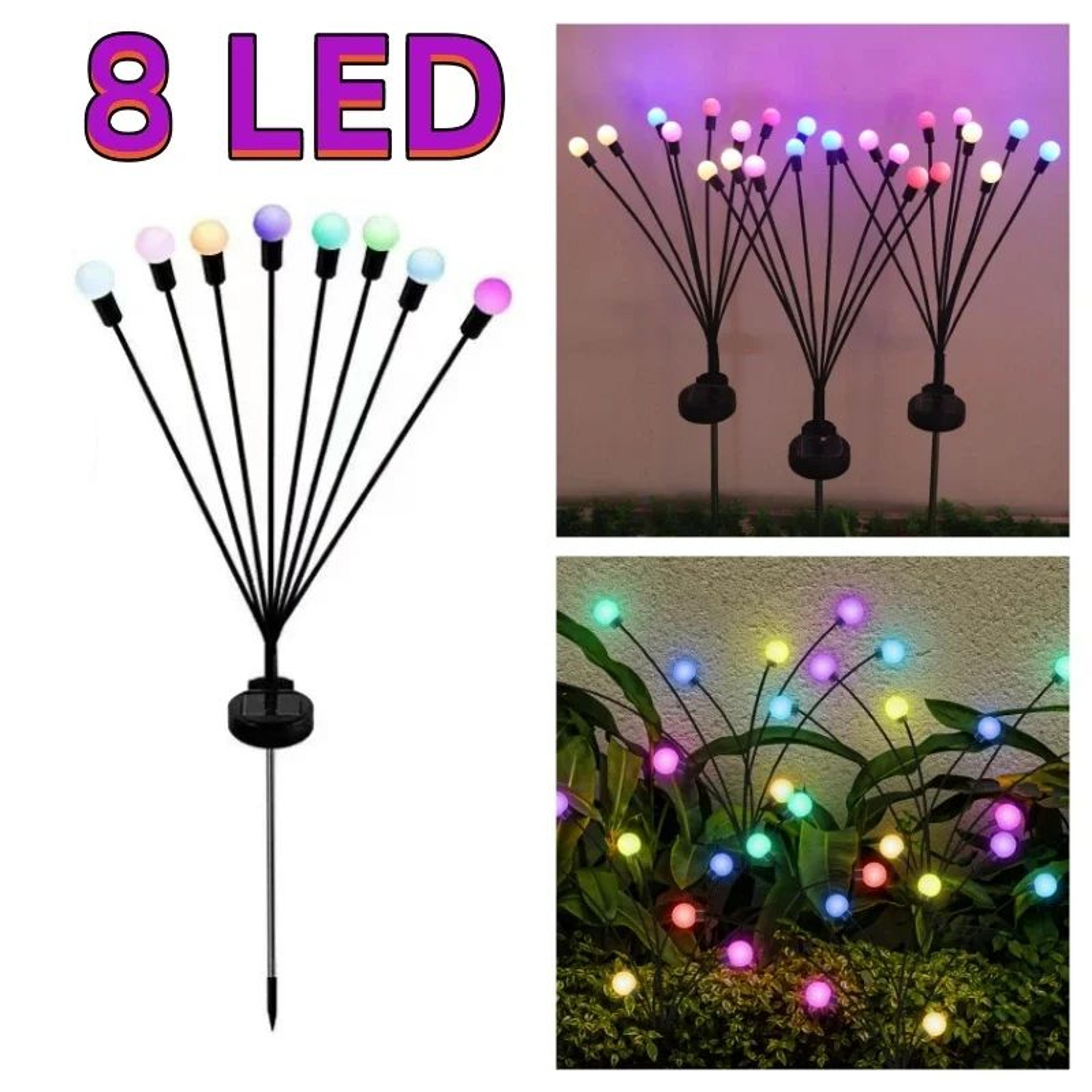 Solar LED Firework Firefly Garden Lights For Outdoor Decoration 18