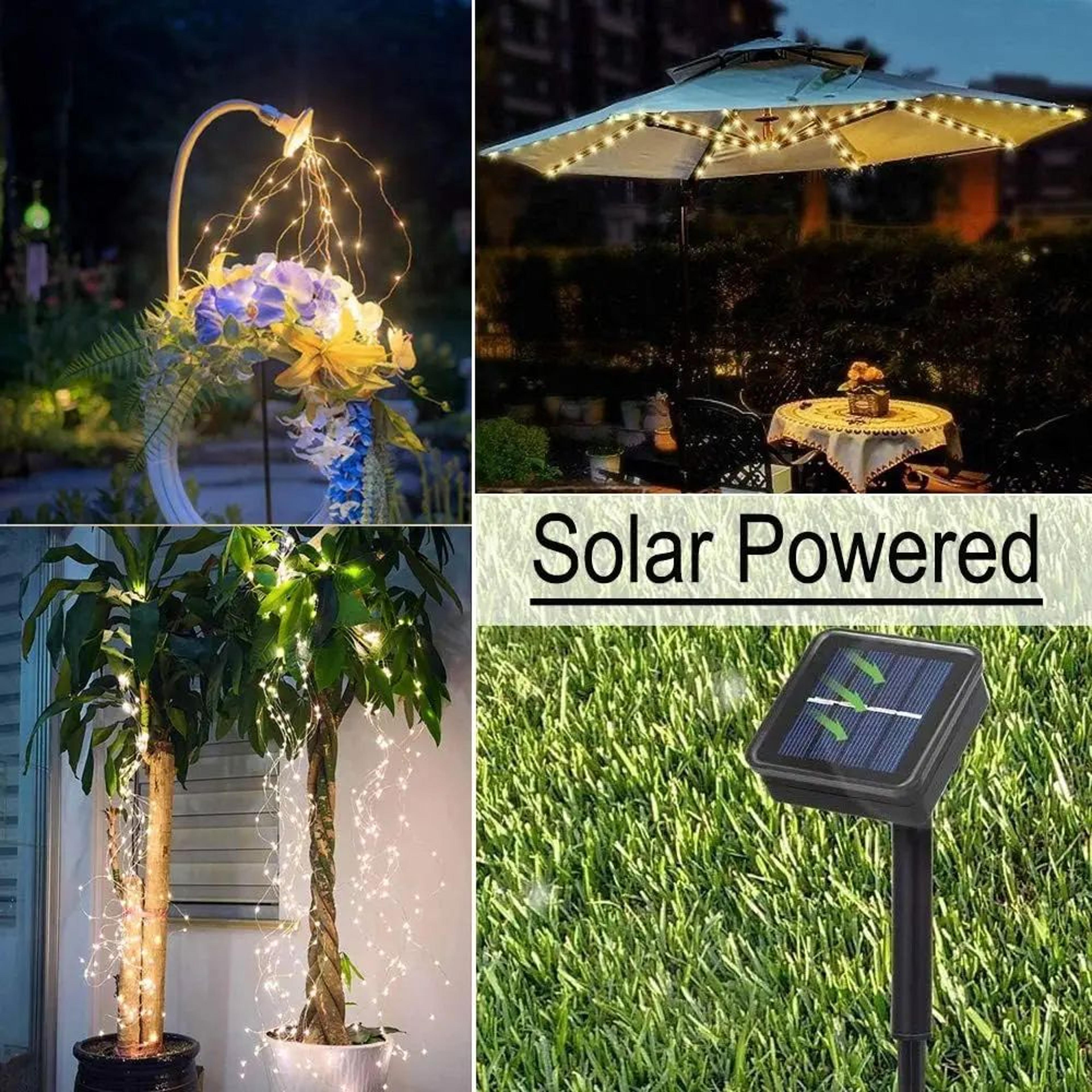 Solar LED Firefly Bunch Vine String Lights With 8 Lighting Modes 3