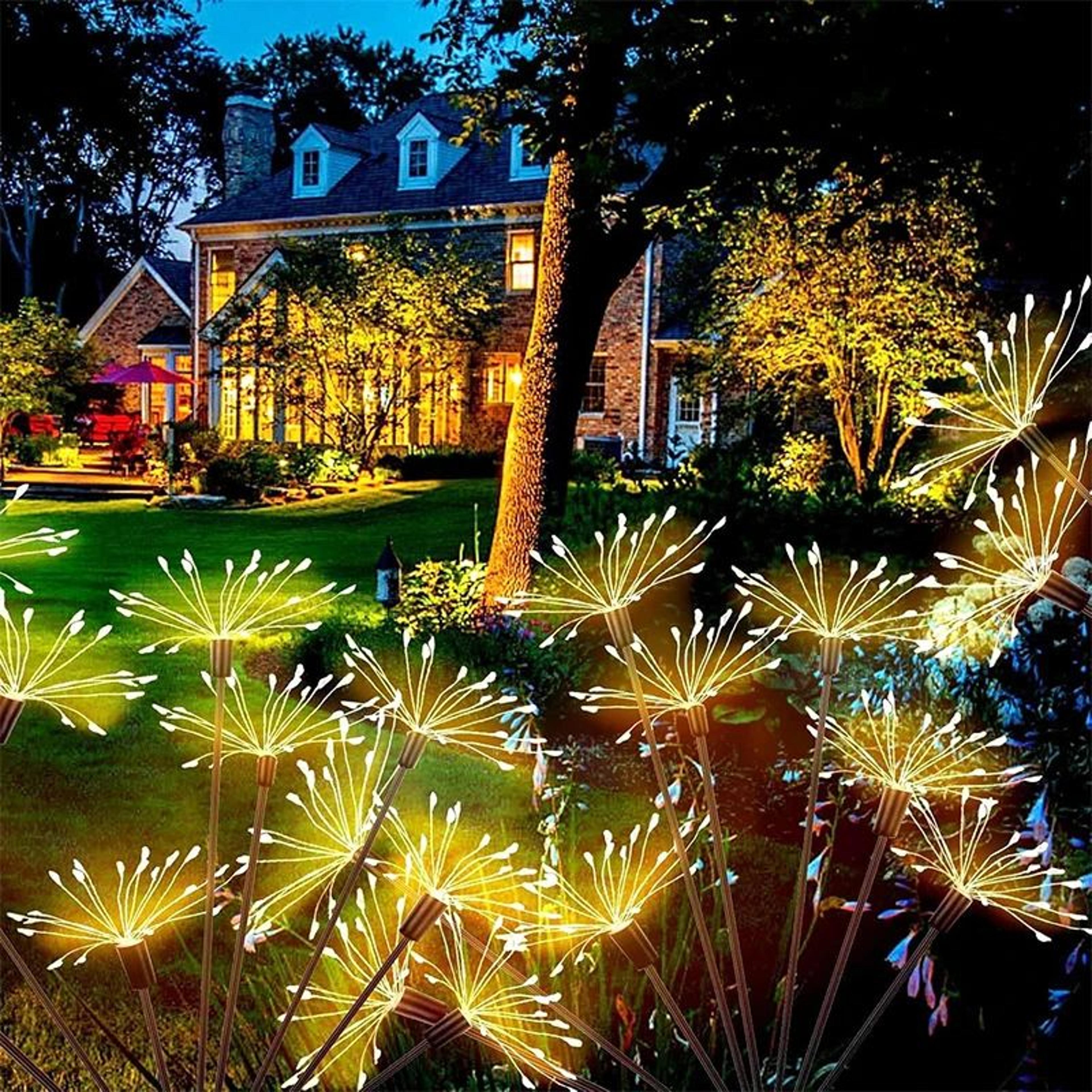 Solar Swaying Firefly Garden Lights With 2 Lighting Modes Patio Pathway Decor 0