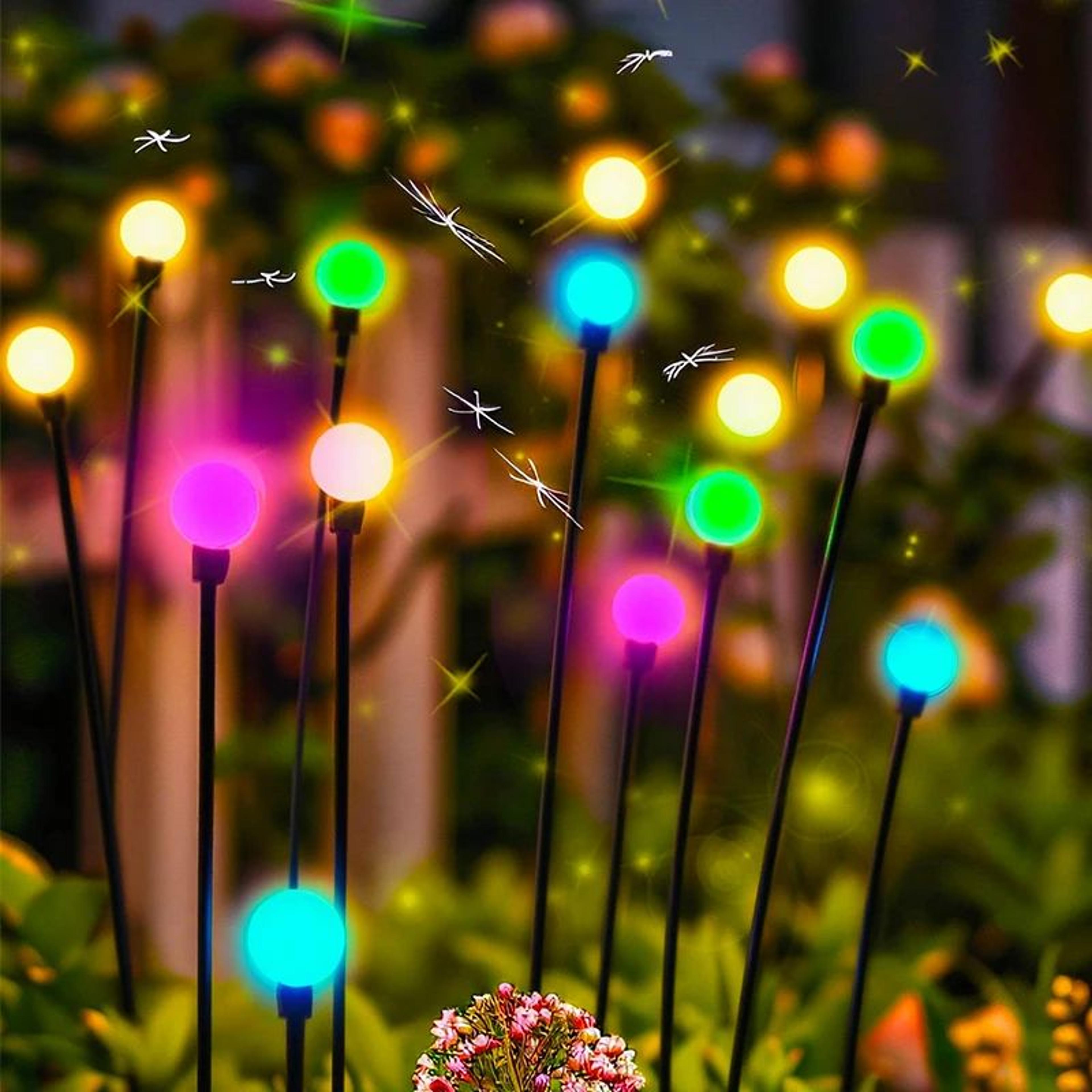Solar LED Firefly Garden Lights For Yard And Patio Decoration 2