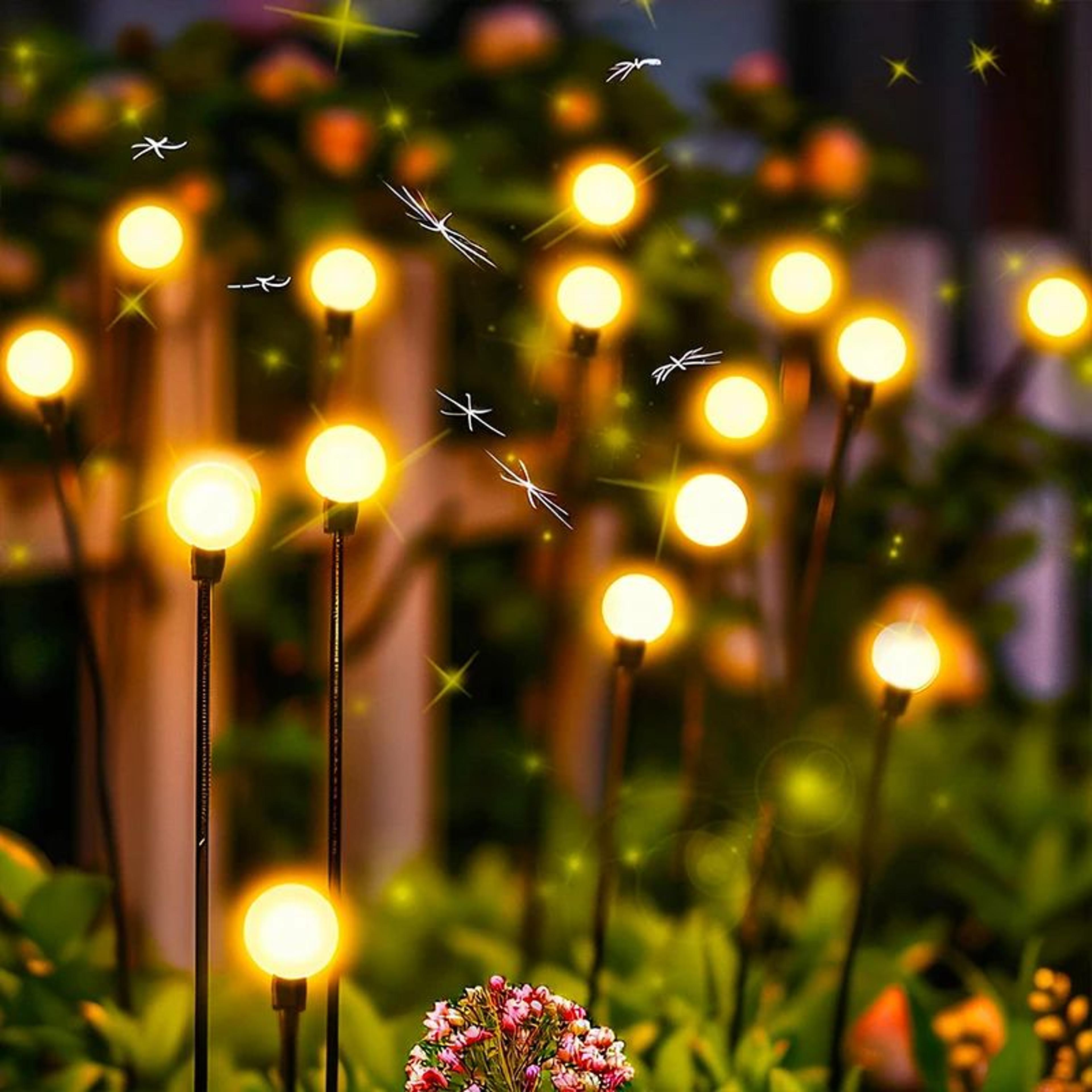 Solar LED Firefly Garden Lights For Yard And Patio Decoration 5