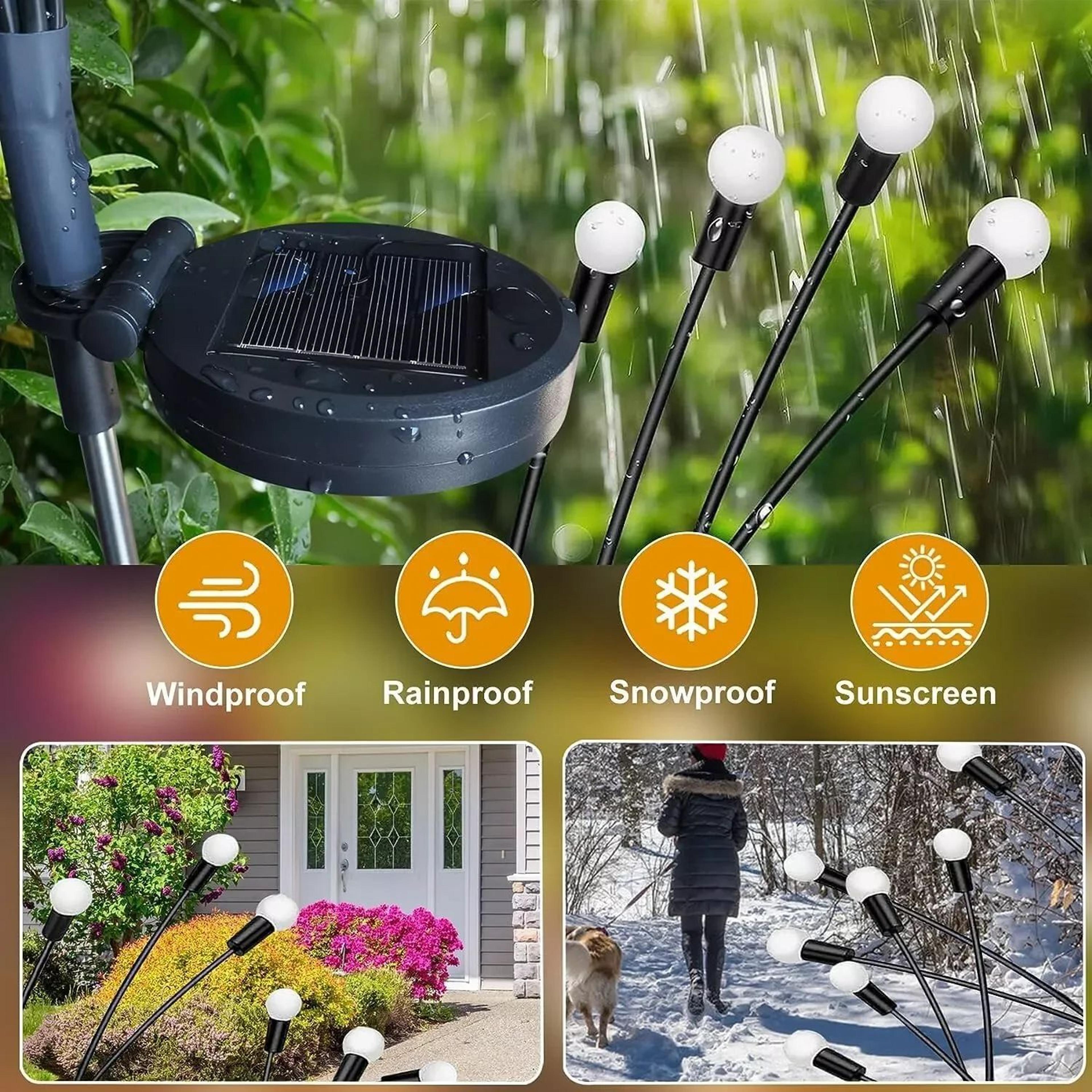 10 LED Solar Swaying Firefly Garden Light For Outdoor Decor 1