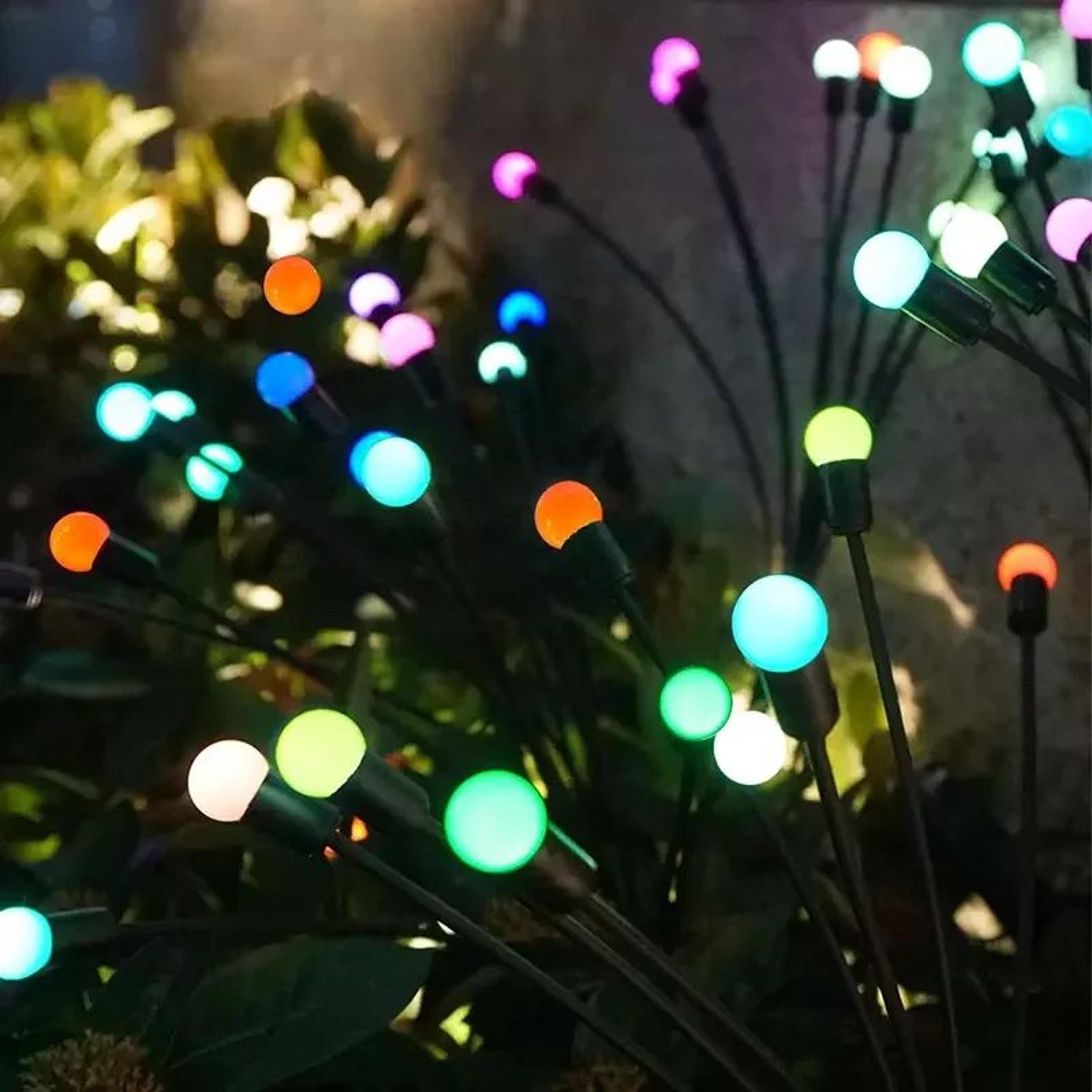10 LED Solar Swaying Firefly Garden Light For Outdoor Decor 5