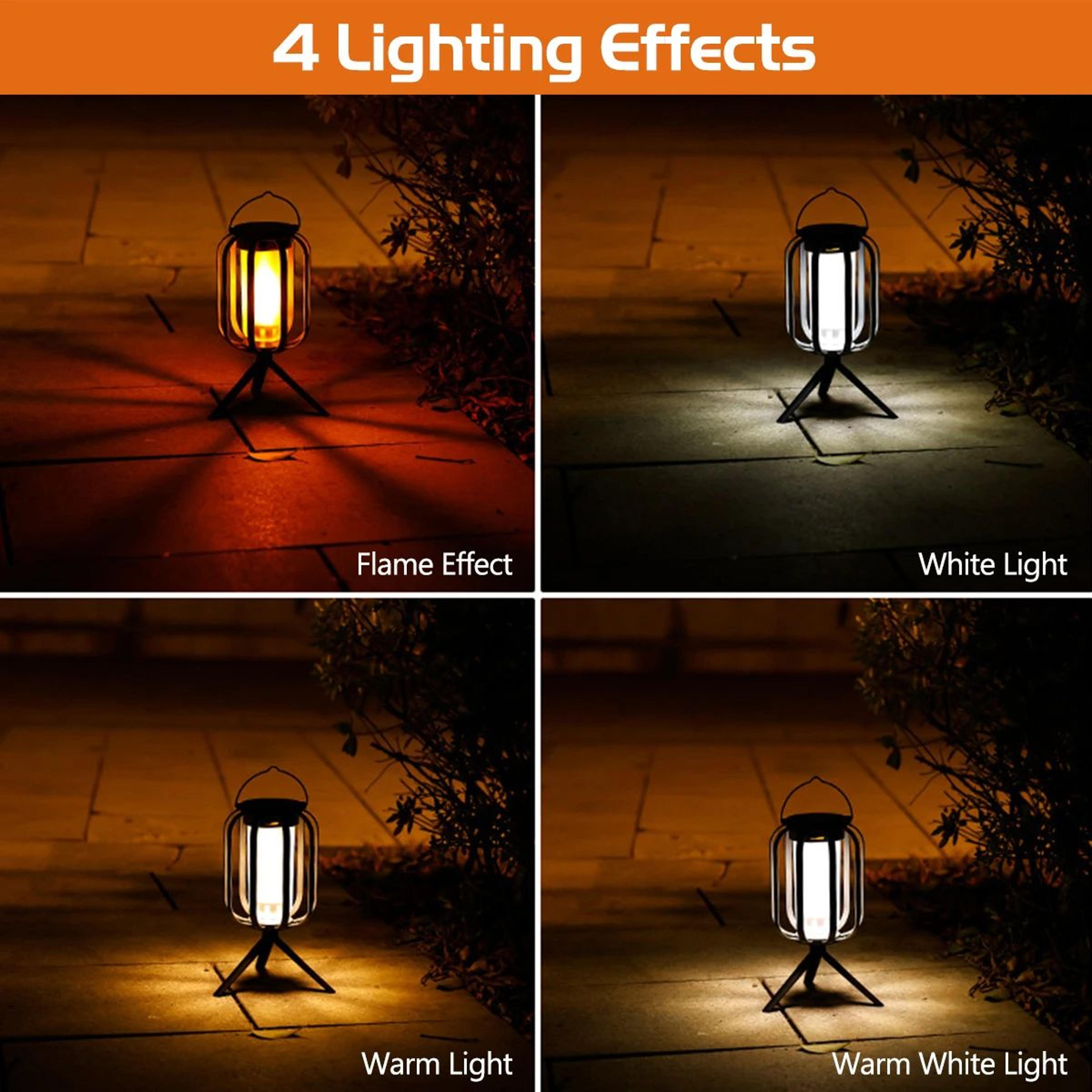 Solar Flame Hanging Lantern Outdoor Decorative Light 4