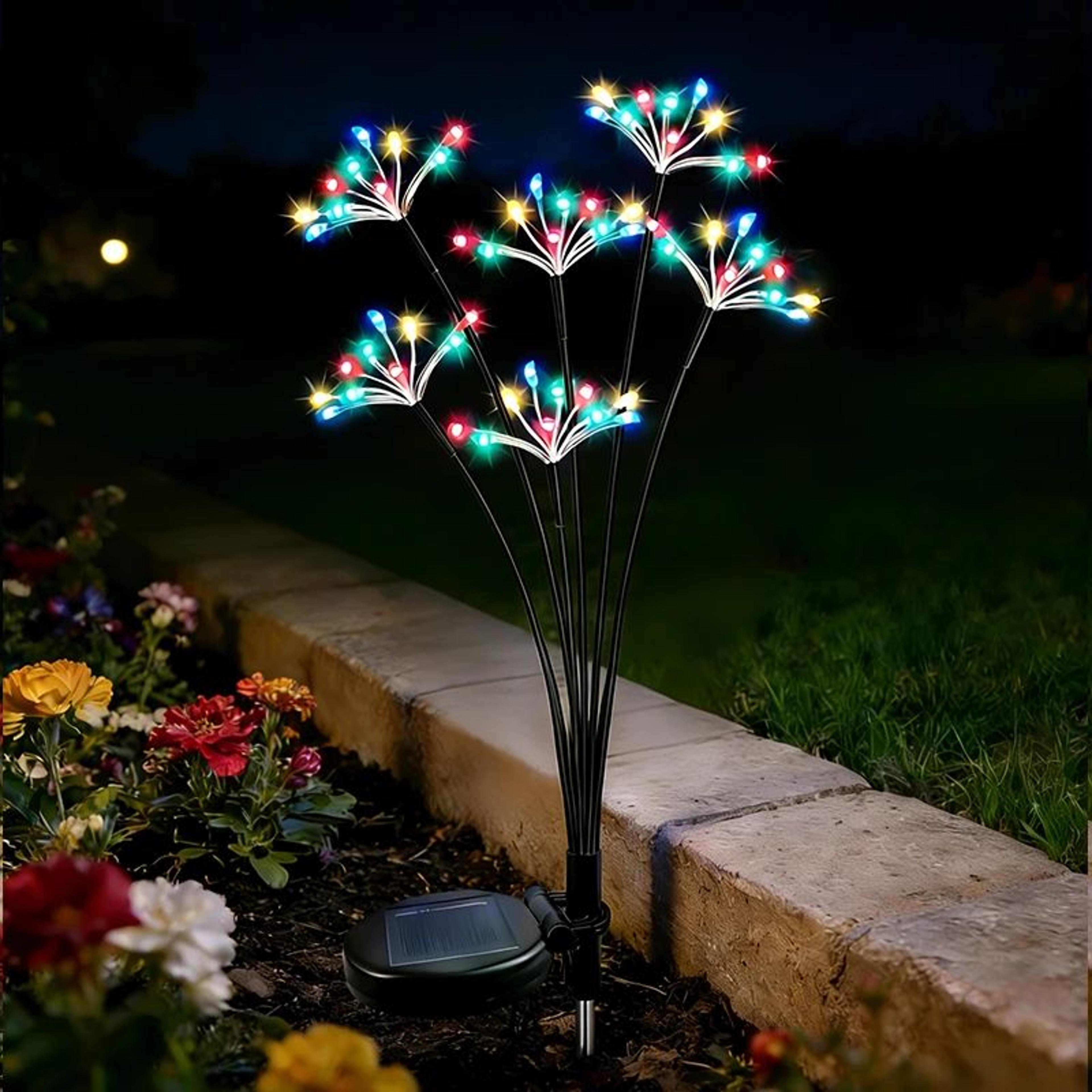 IP65 Solar Firework Ground Lights For Outdoor Garden 6