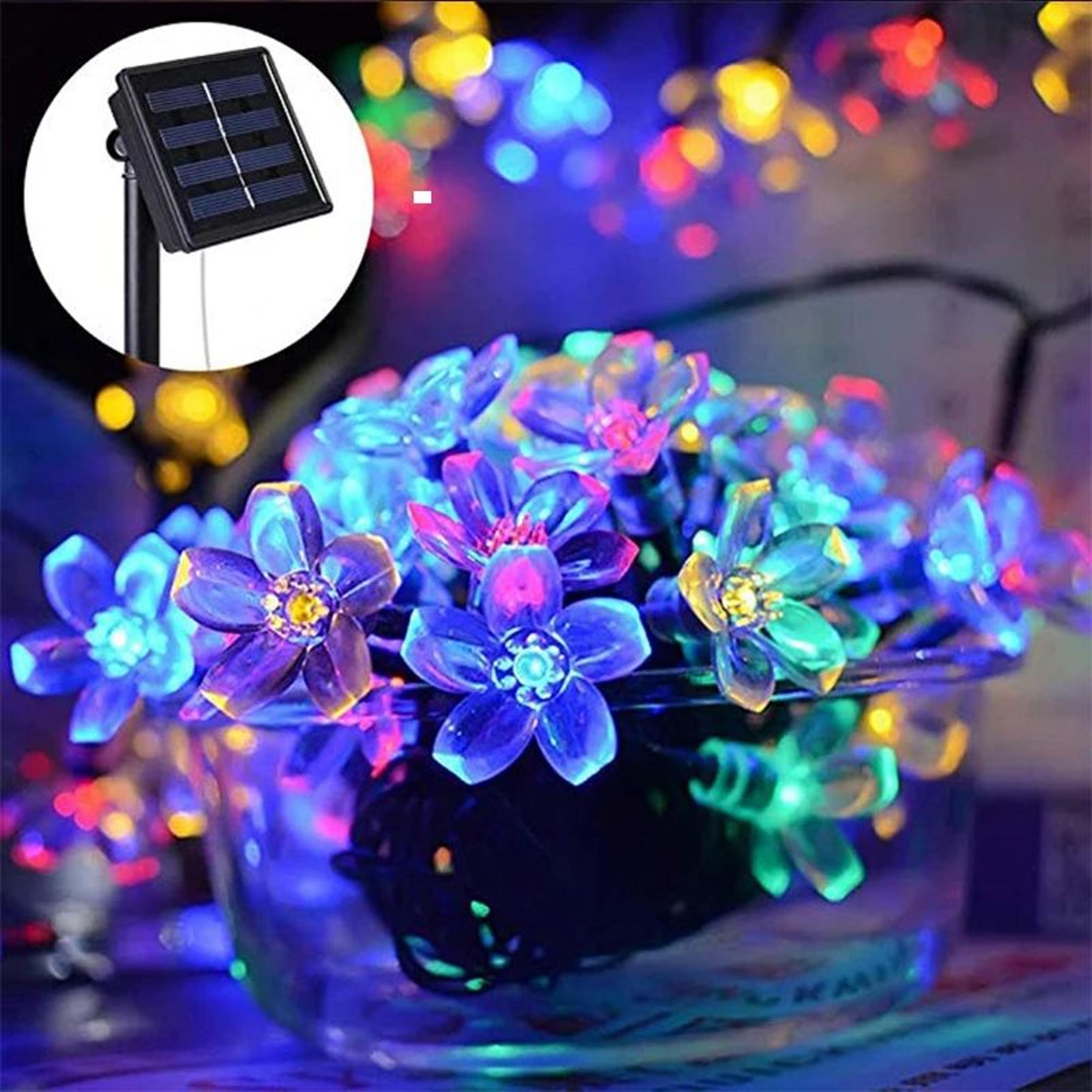 5M 20 LED Solar Cherry Blossom String Lights 0