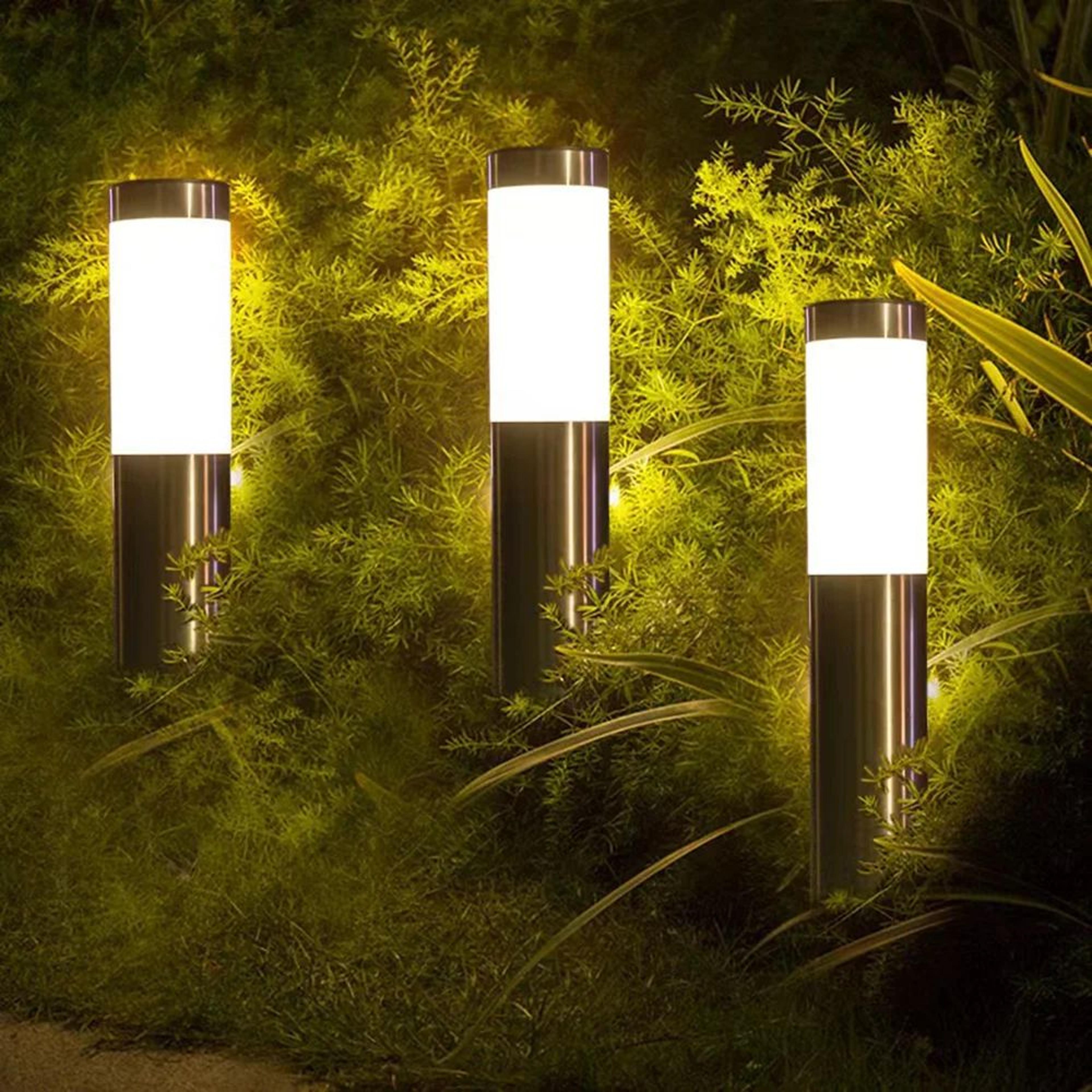 solar pathway lights with auto on off for outdoor walkway