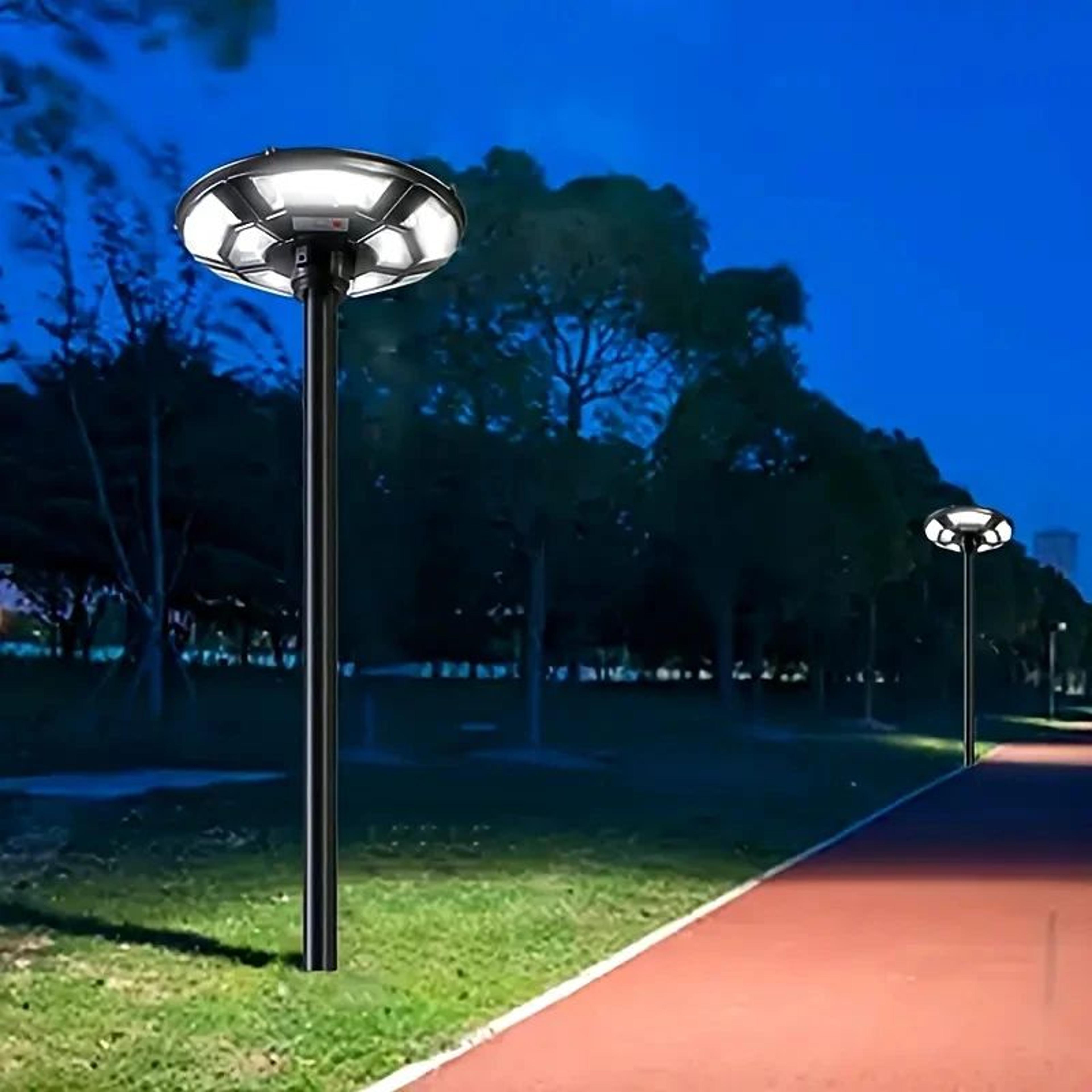 Solar UFO Motion Sensor Outdoor Yard Light 4