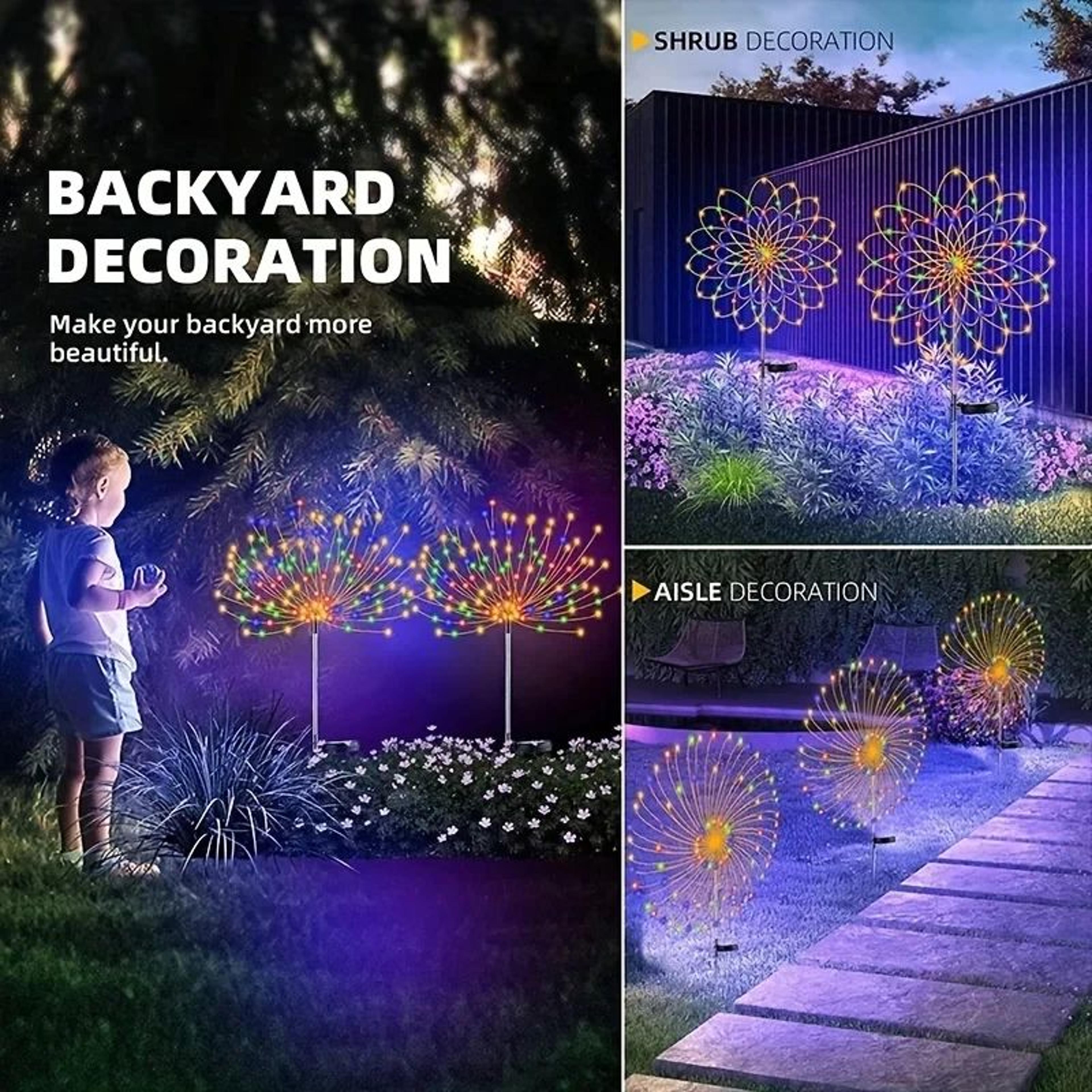 Solar Firework Fairy Lights With 8 Lighting Modes 4