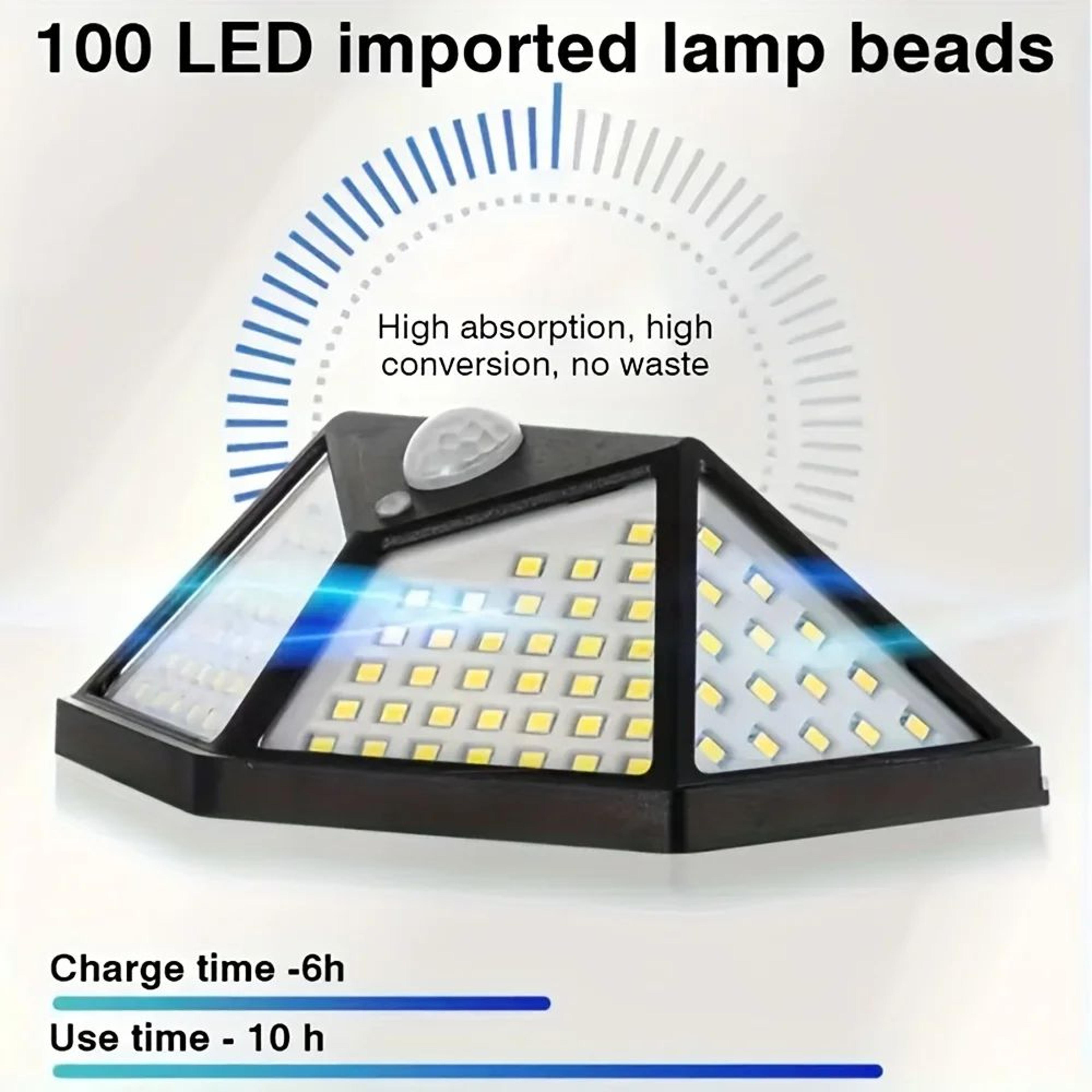 100 LED Solar Motion Sensor Outdoor Flood Light 1