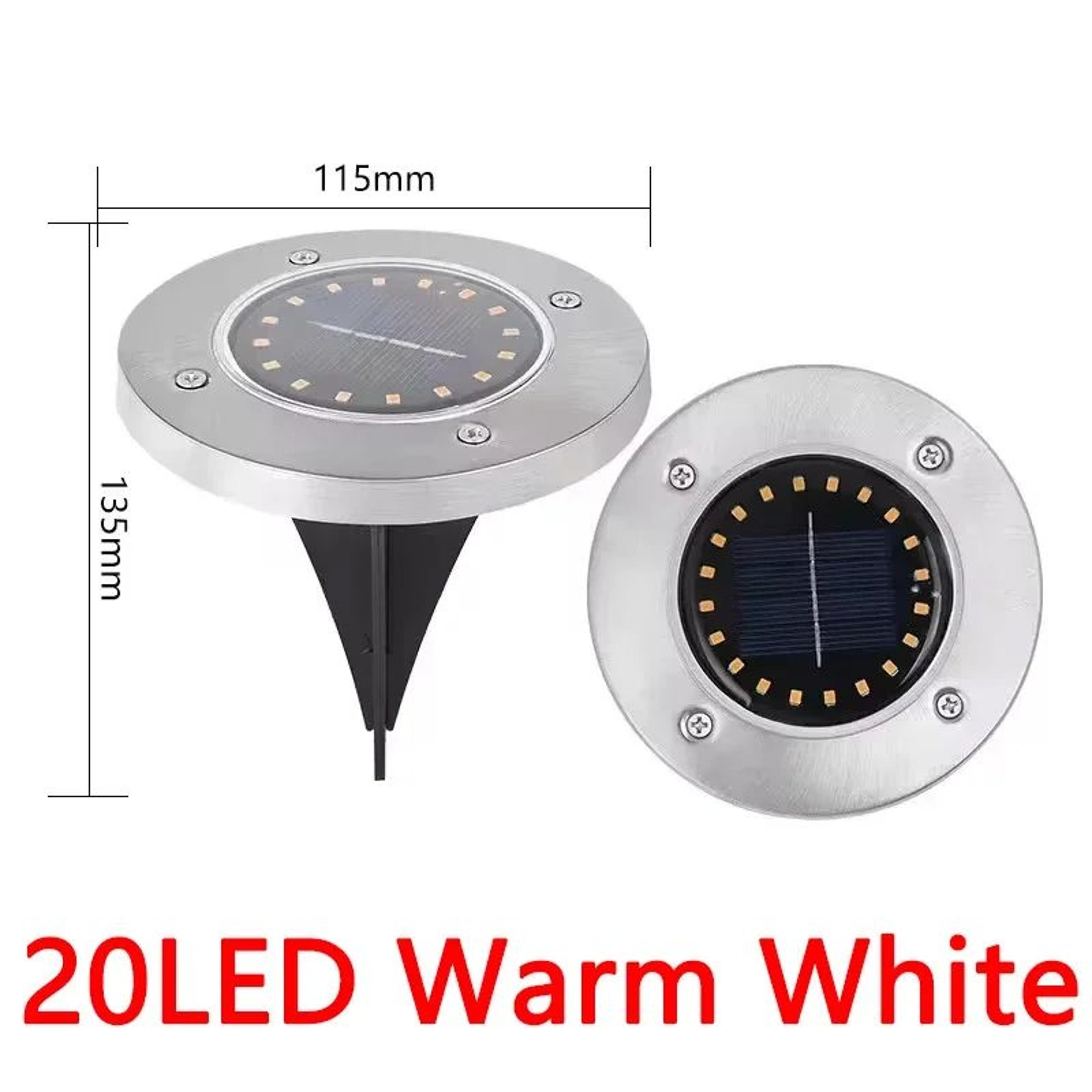 Solar Disk Underground Garden Lawn Lights 6