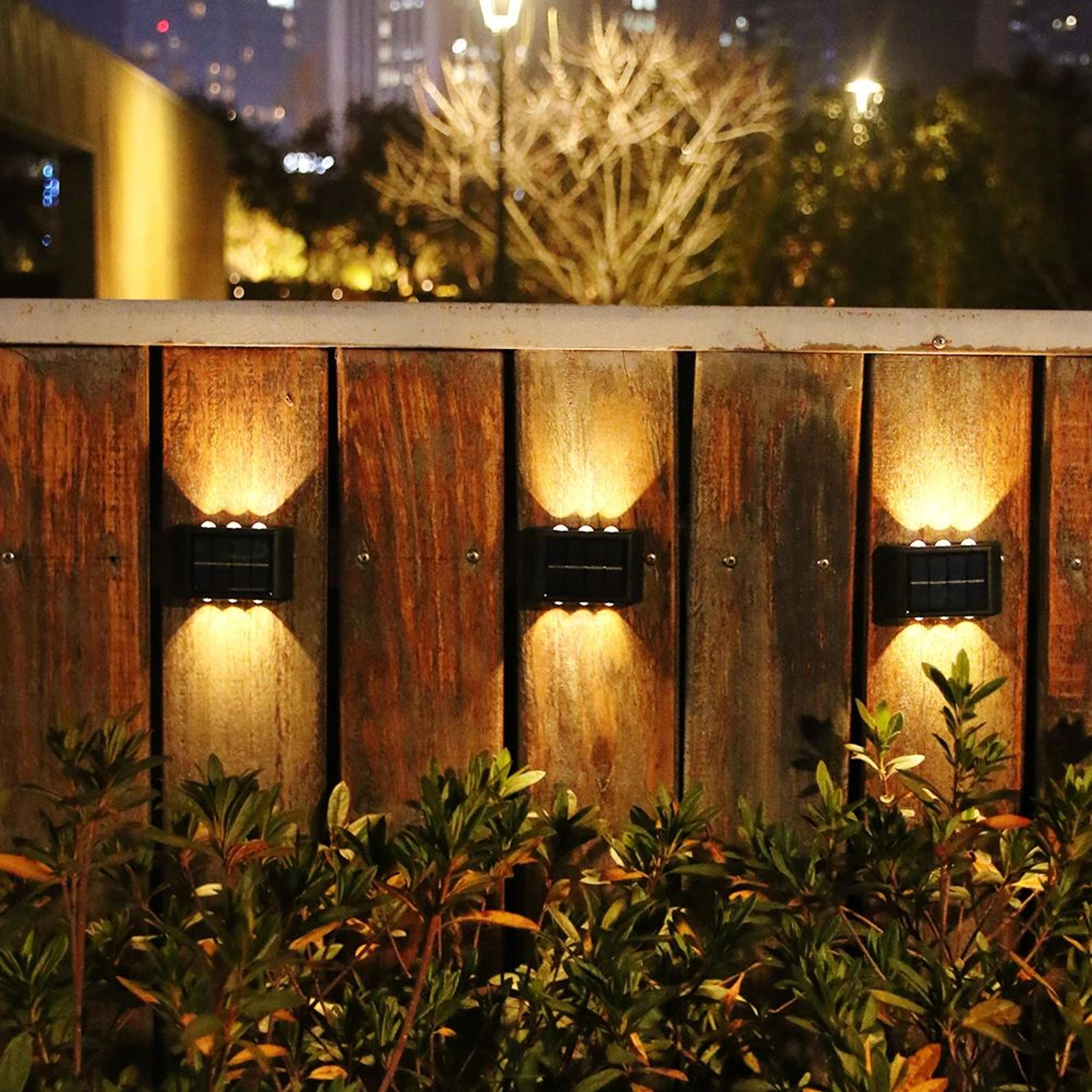 Solar LED Up And Down Outdoor Wall Lights 1