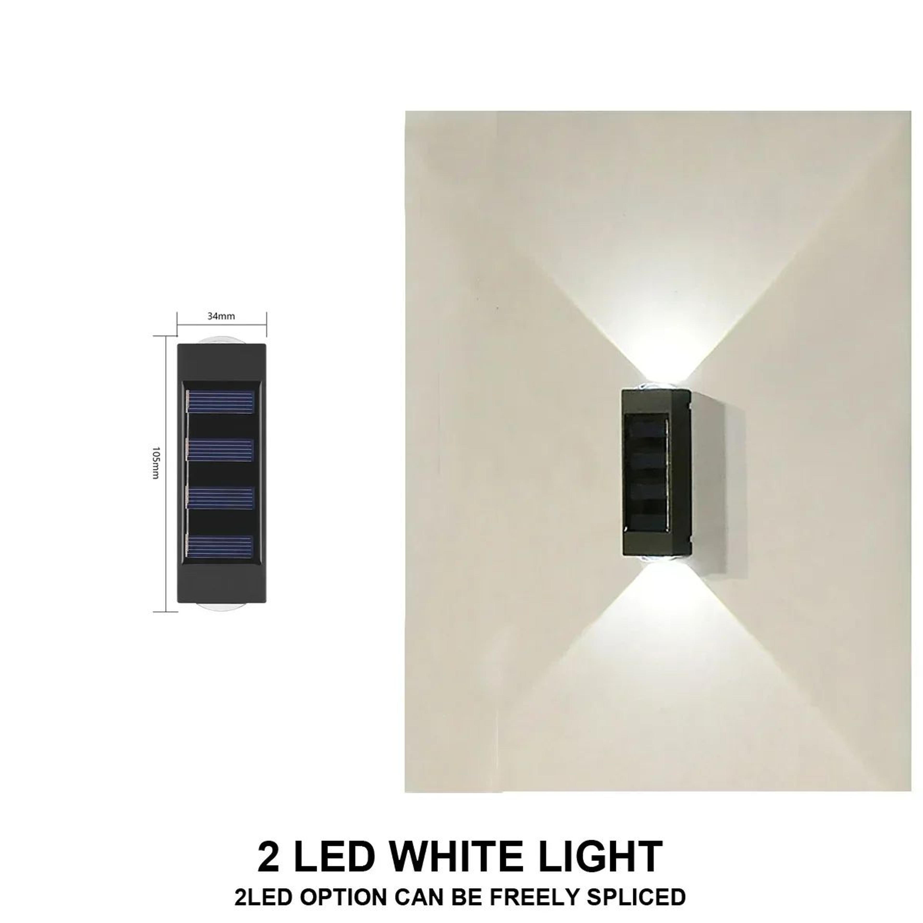 Solar LED Up And Down Outdoor Wall Lights 6