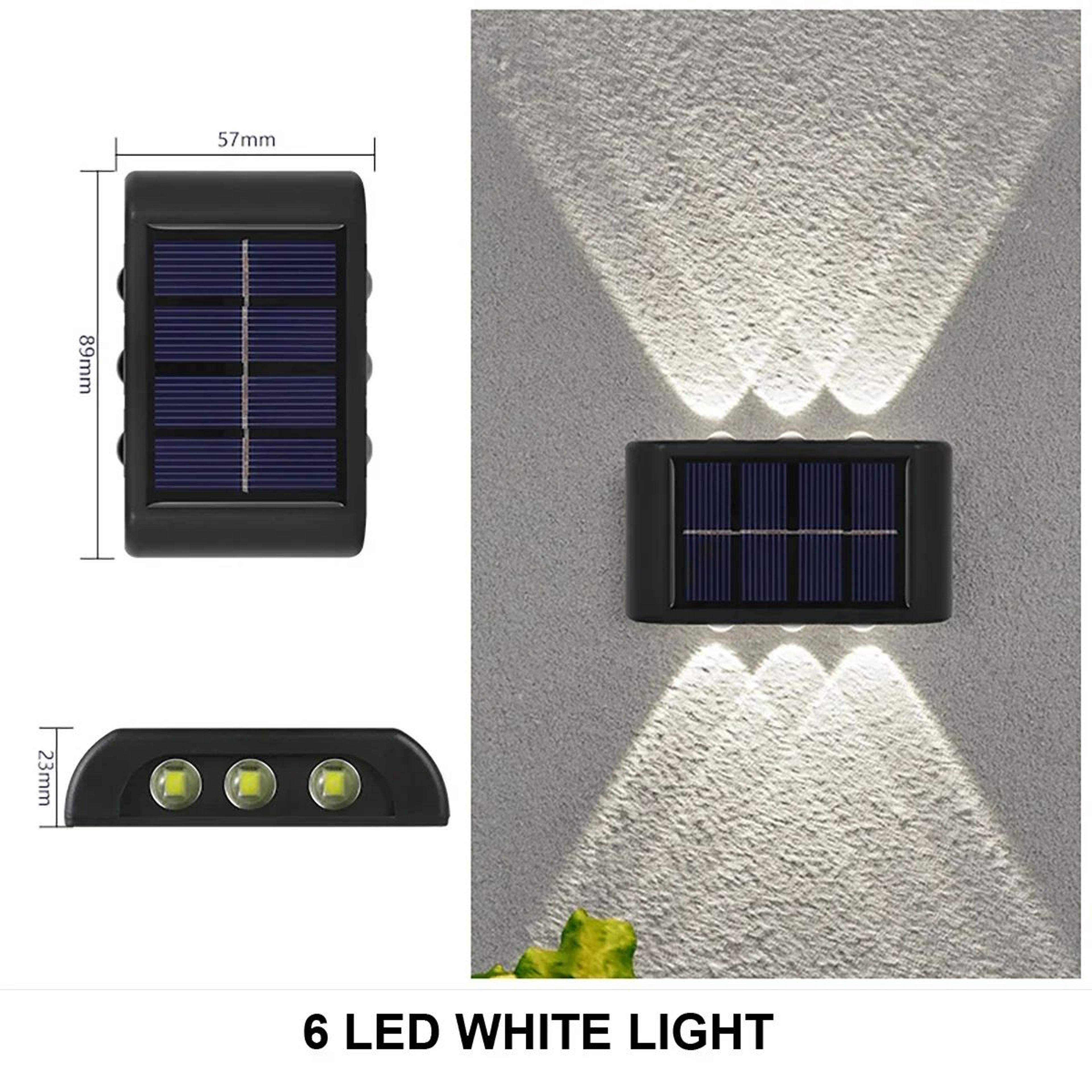 Solar LED Up And Down Outdoor Wall Lights 12