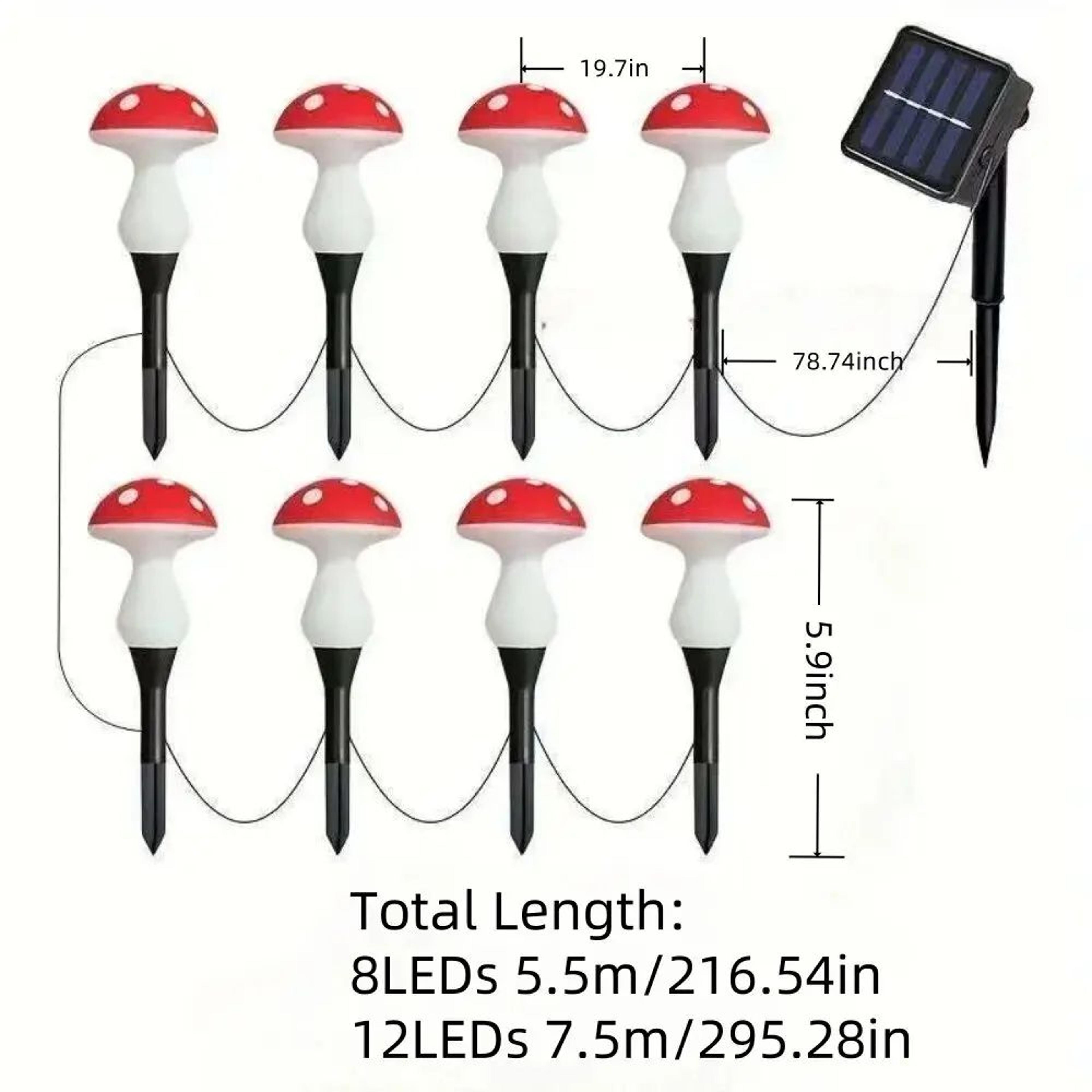 Solar Mushroom Pathway Garden Light 4