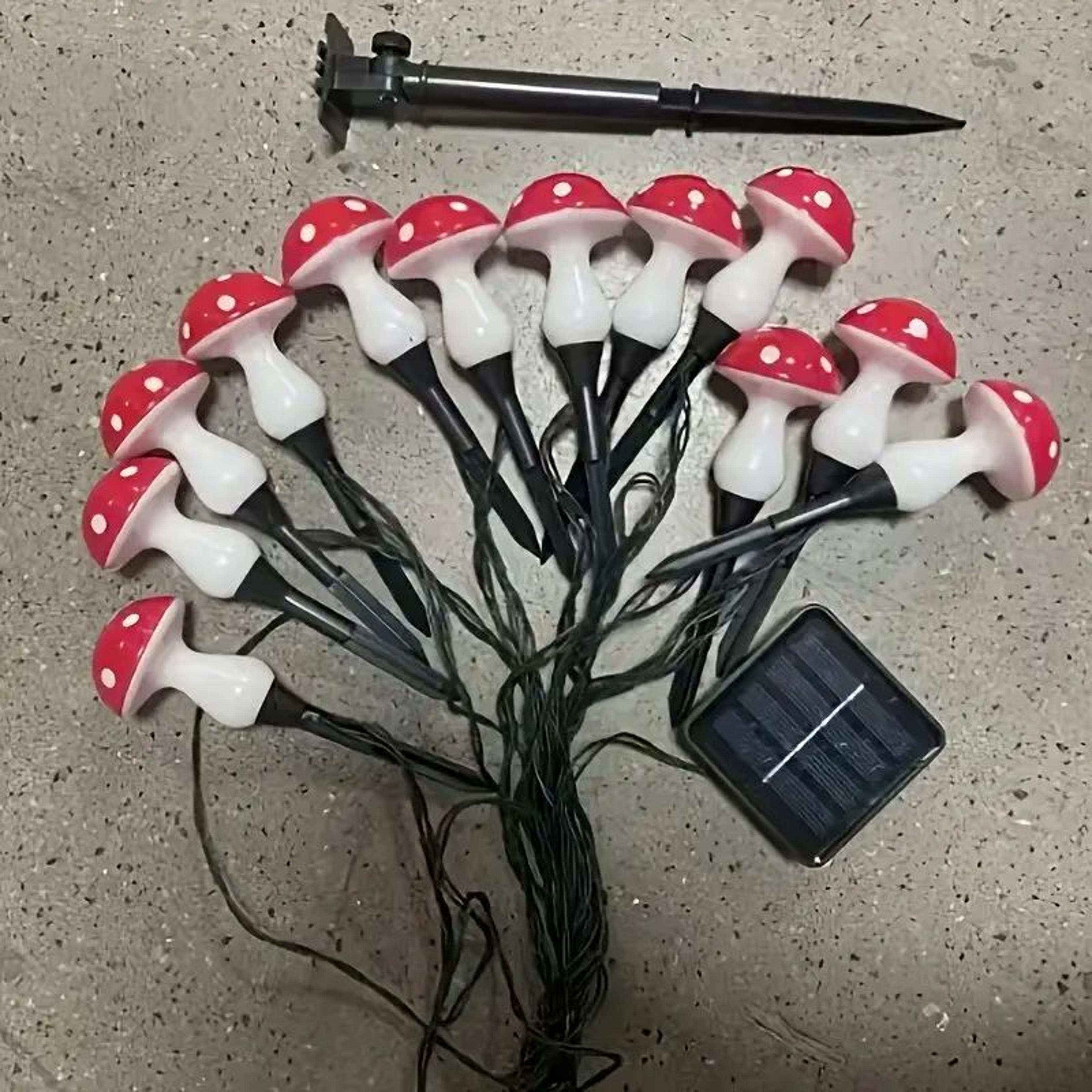 Solar Mushroom Pathway Garden Light 5
