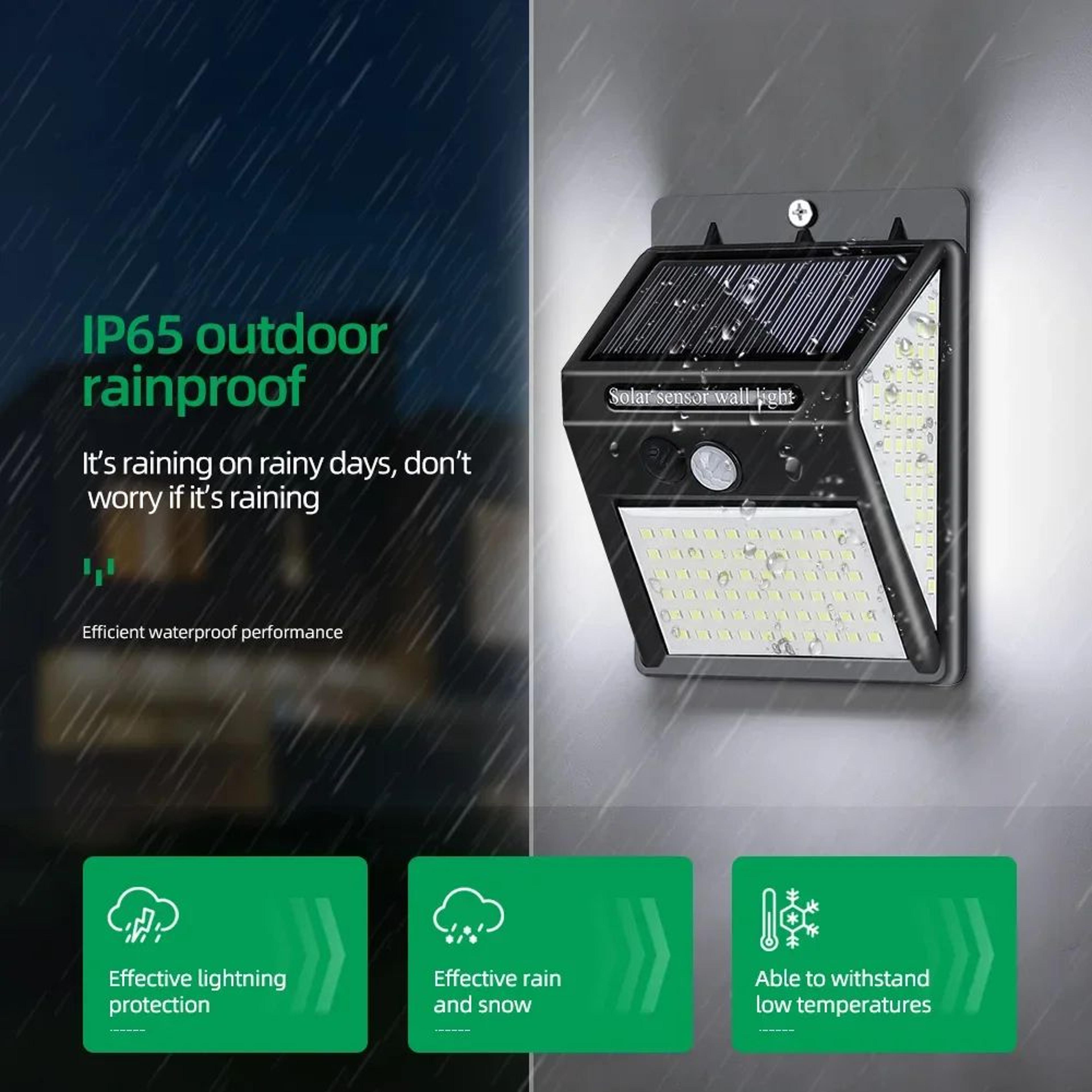 144 LED Solar Motion Sensor Wall Light 2