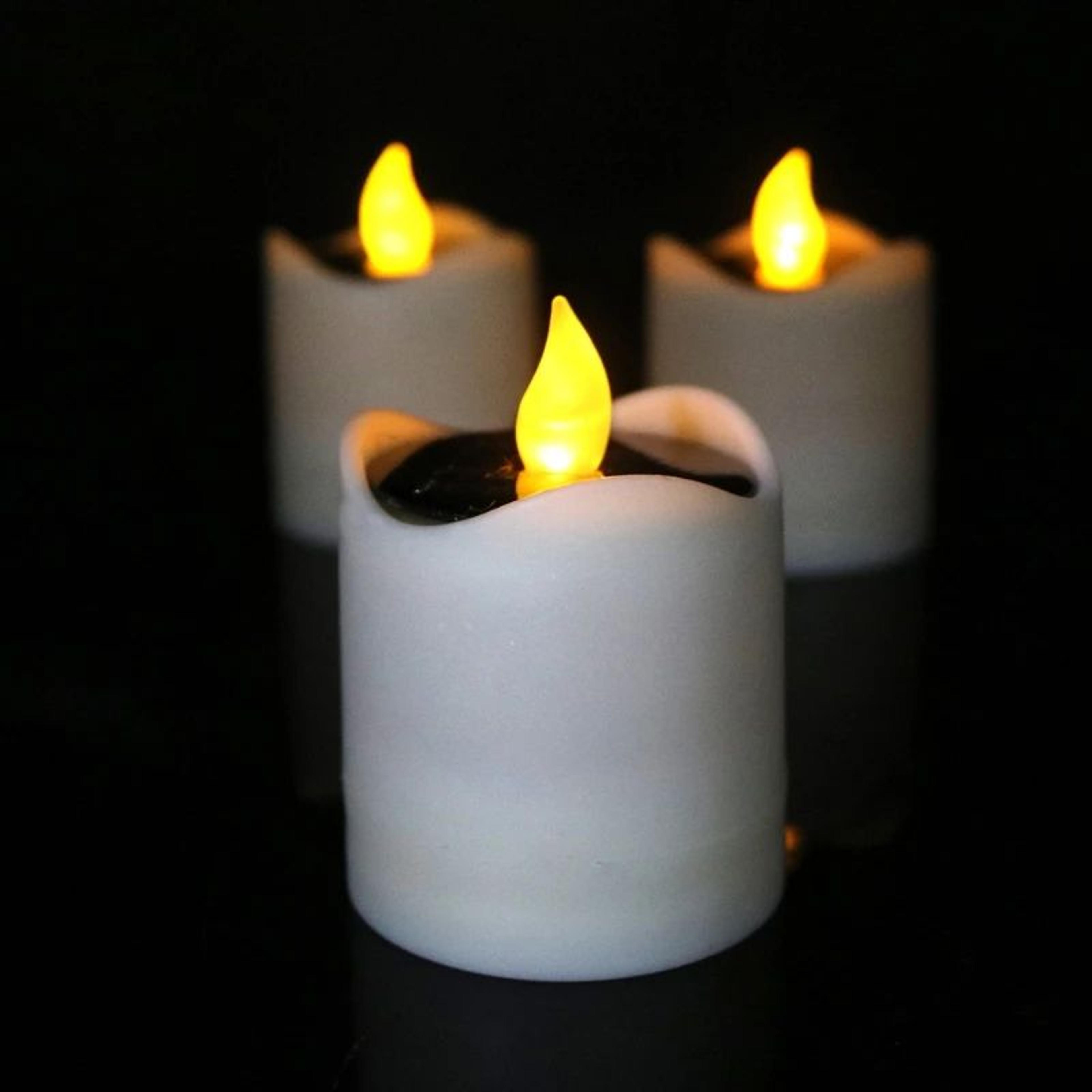 Solar LED Flickering Tea Candle Light 0