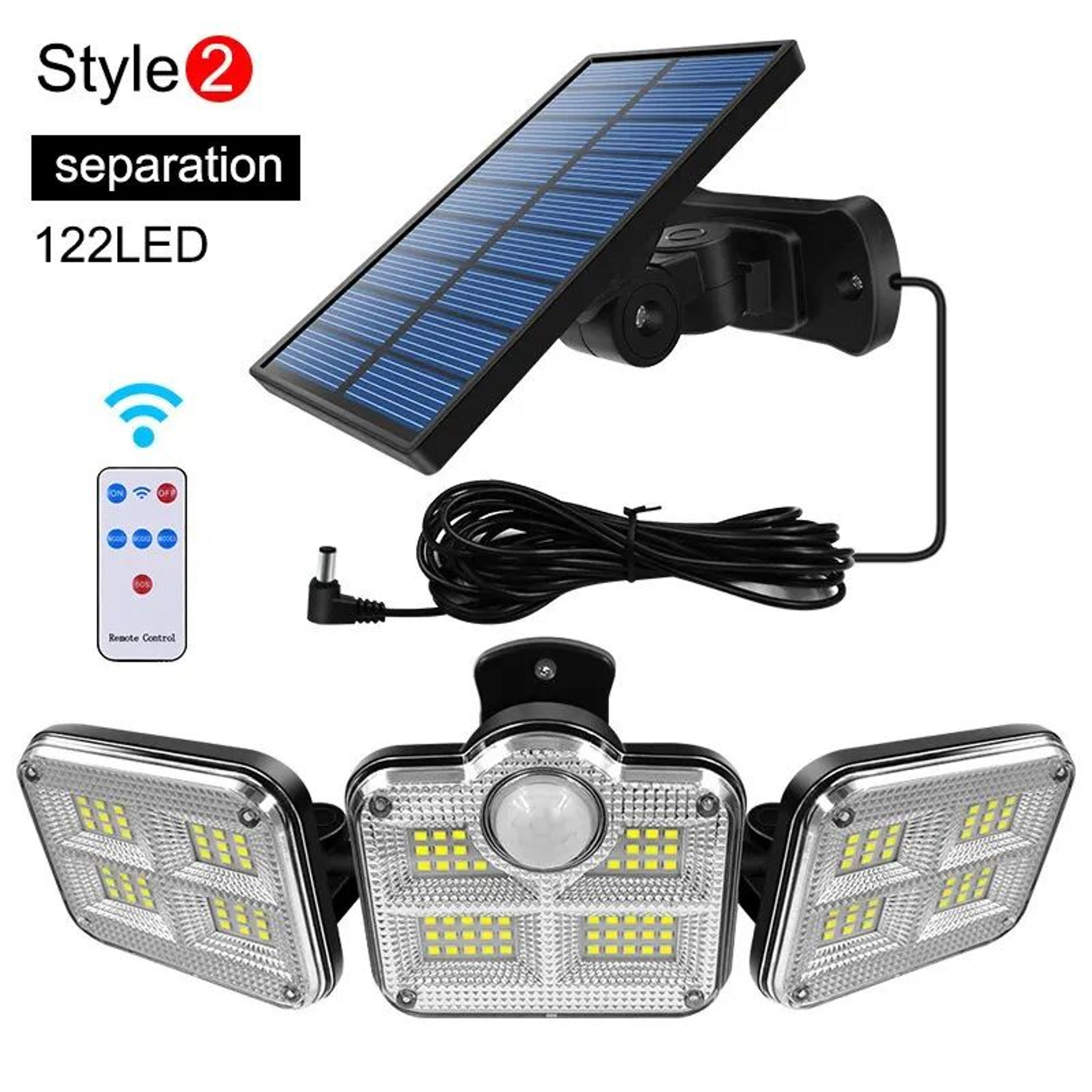 20W Solar LED Garden Light With Adjustable Head 6