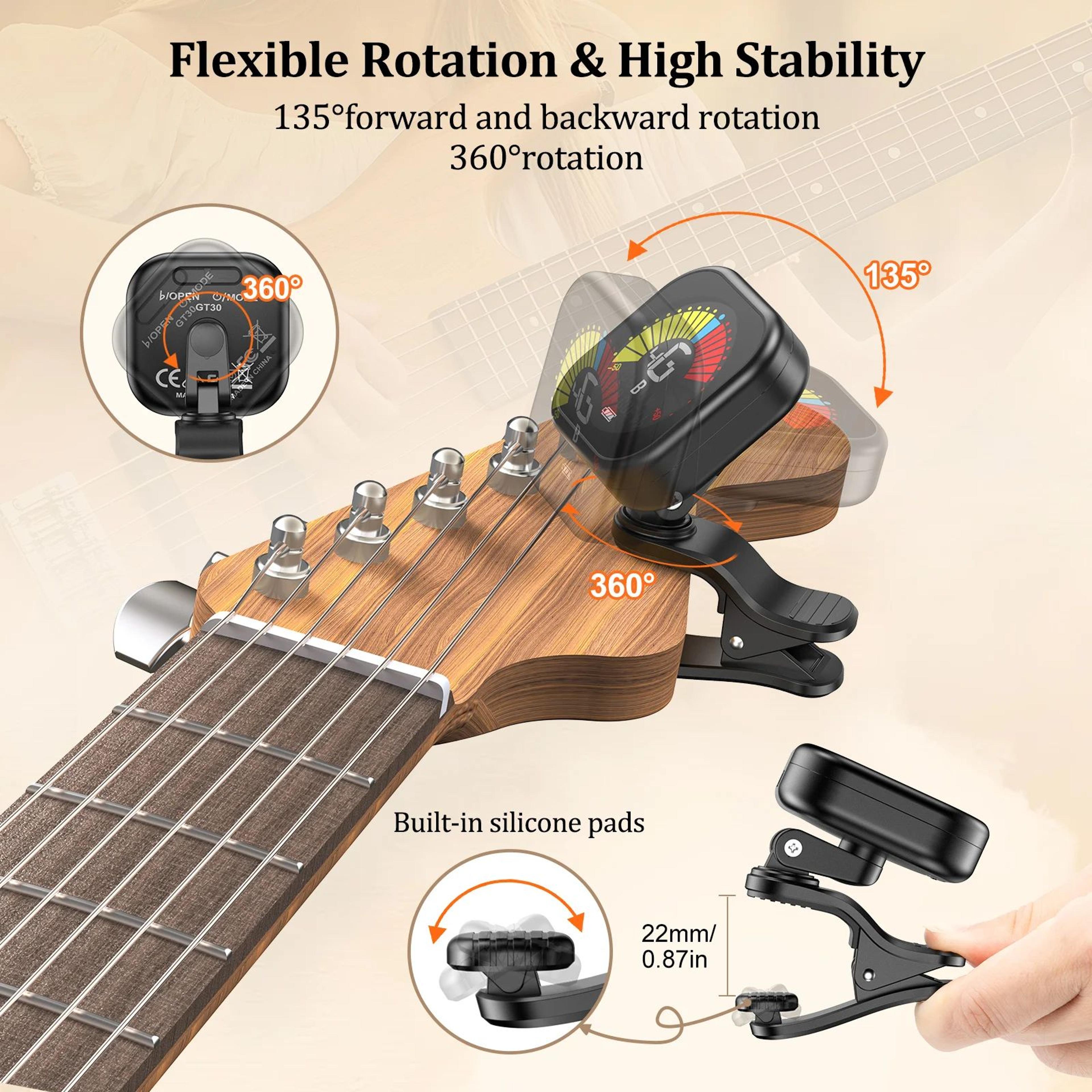 New Bee Clip On Color Screen Guitar Tuner With 360 Degree Rotation 8