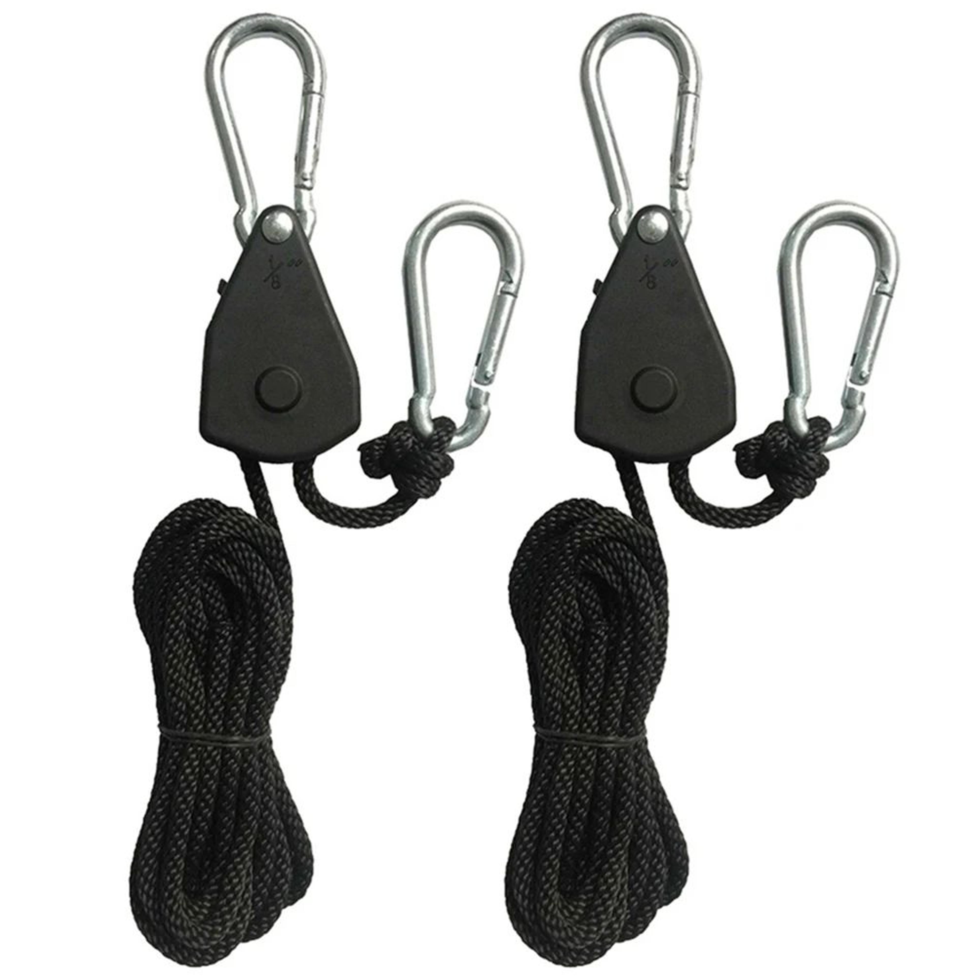 2m Camping Tent Rope Ratchet Tensioner With Pulley Hook 7