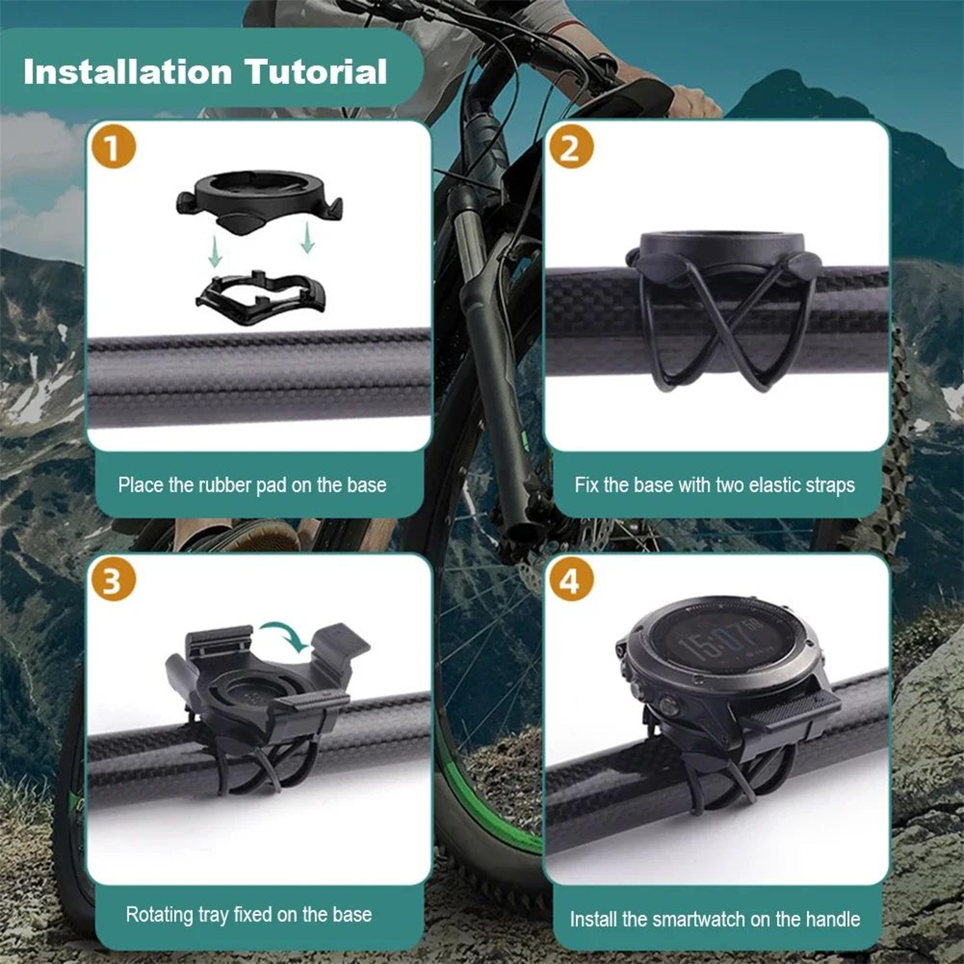 Bicycle Speedometer And Watch Mount Holder For Garmin 4