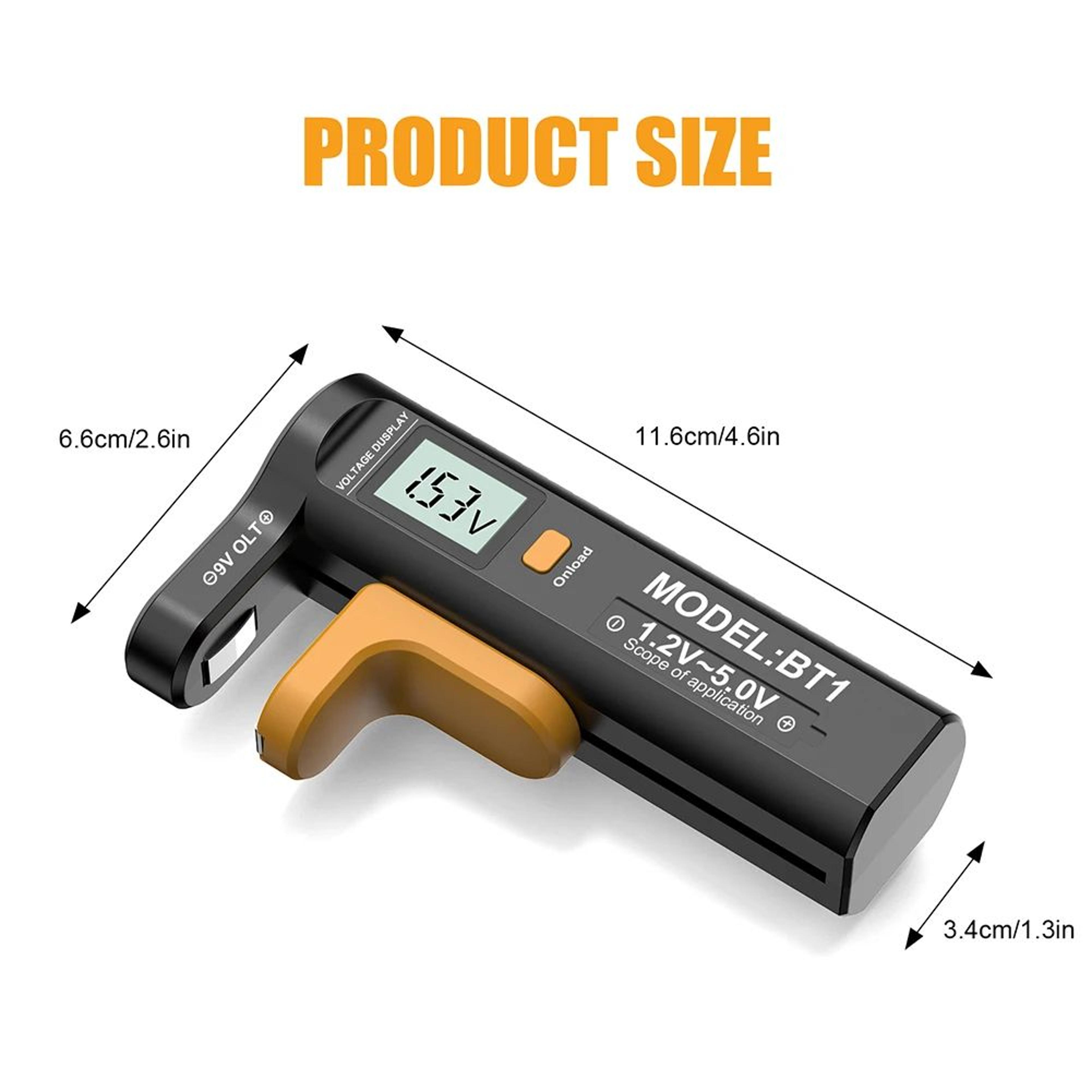 LCD Digital Battery Tester For AA AAA C D N And Button Cells 5