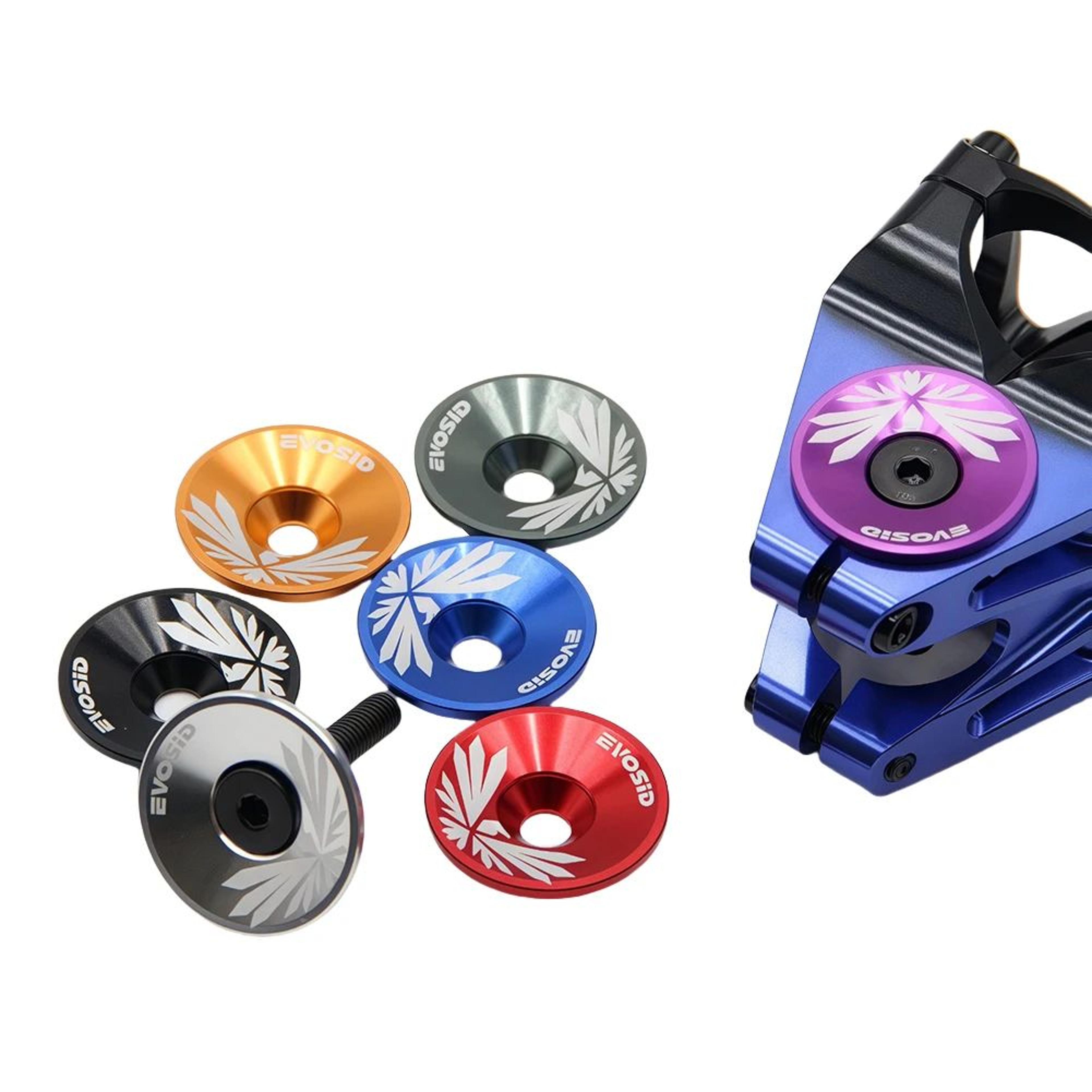 Aluminium Alloy Bicycle Stem Headset Top Cap Cover 3