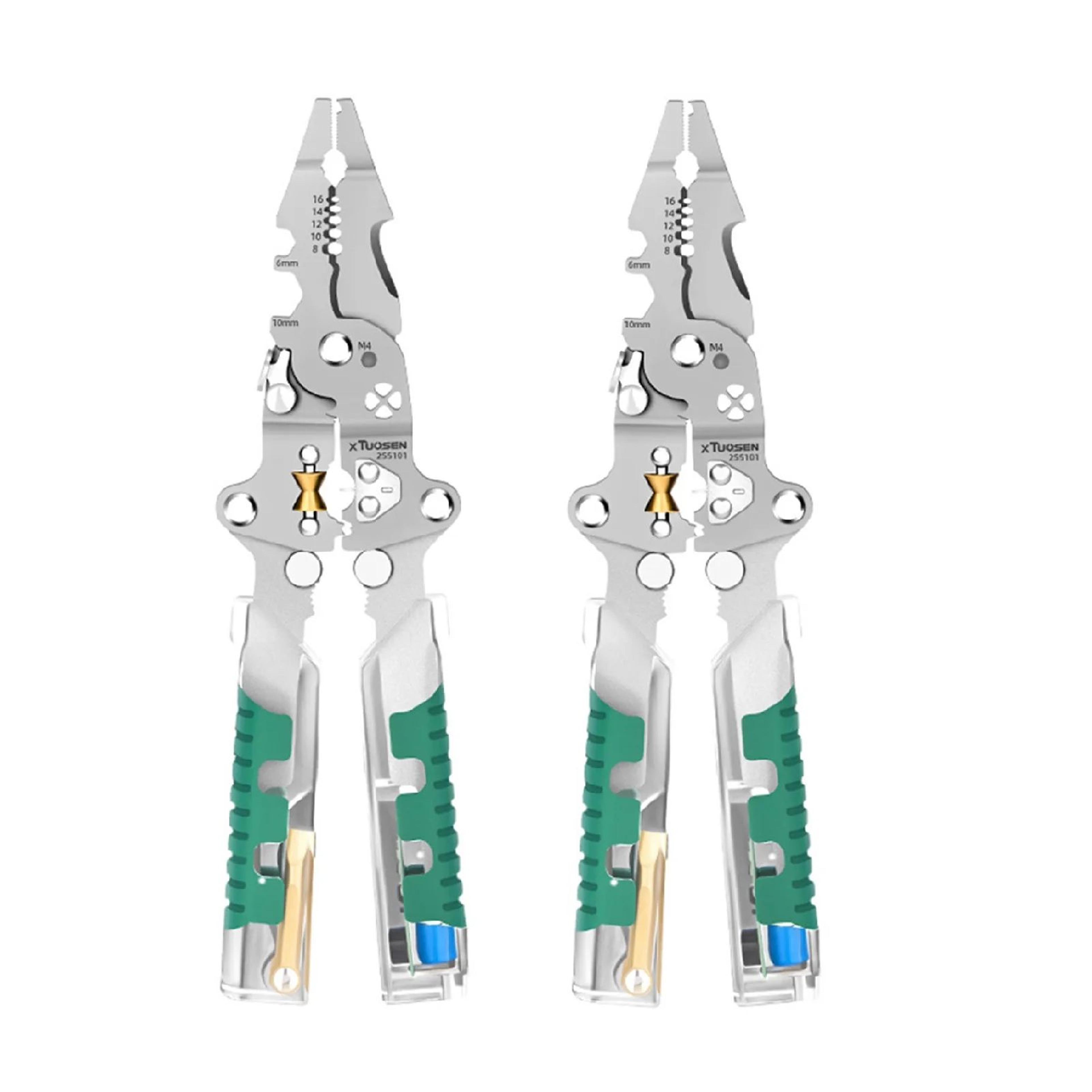 Multifunction Folding Wire Stripping Pliers With Voltage Test Pen 7
