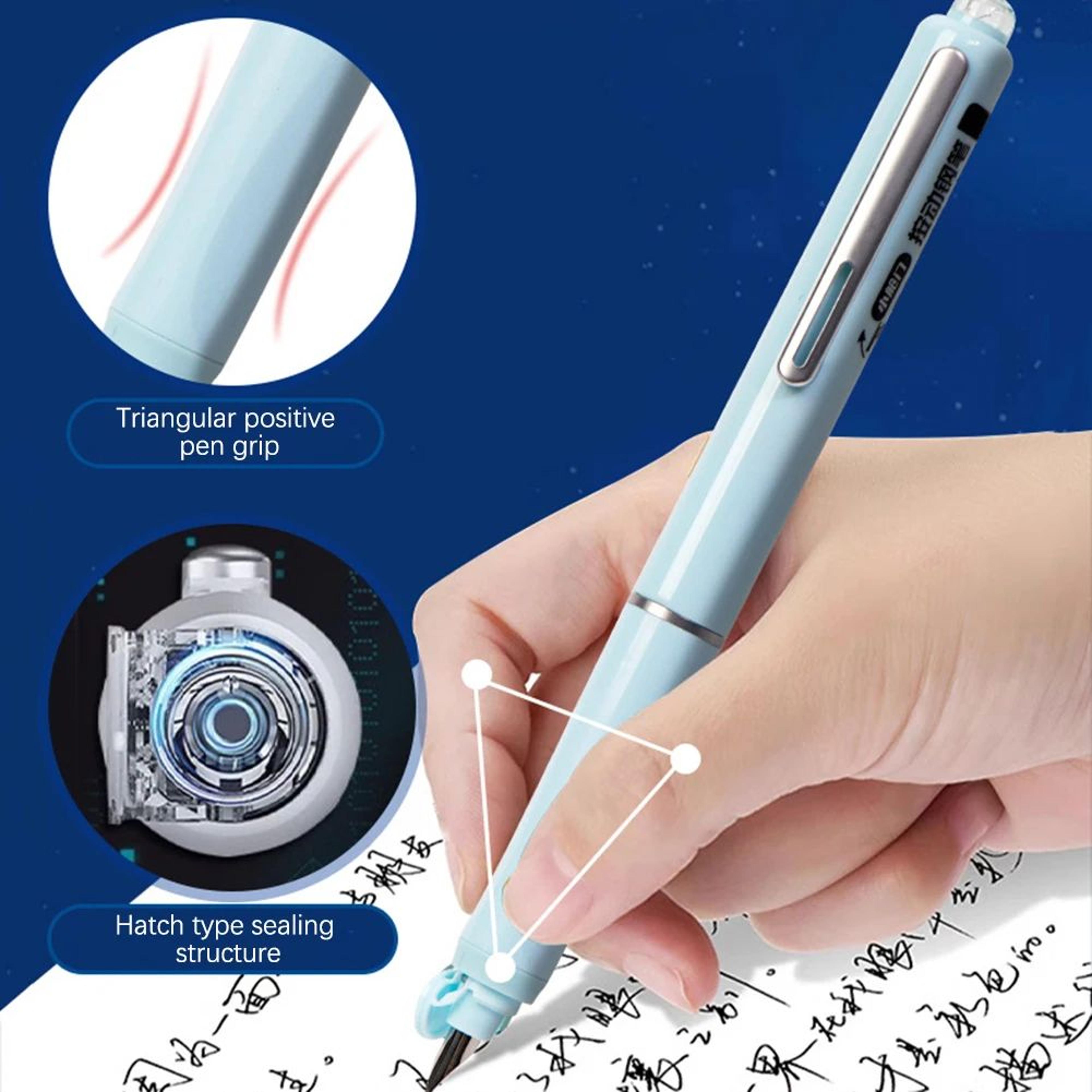 Retractable No Leak Fountain Pen With Refillable Ink Cartridges 3