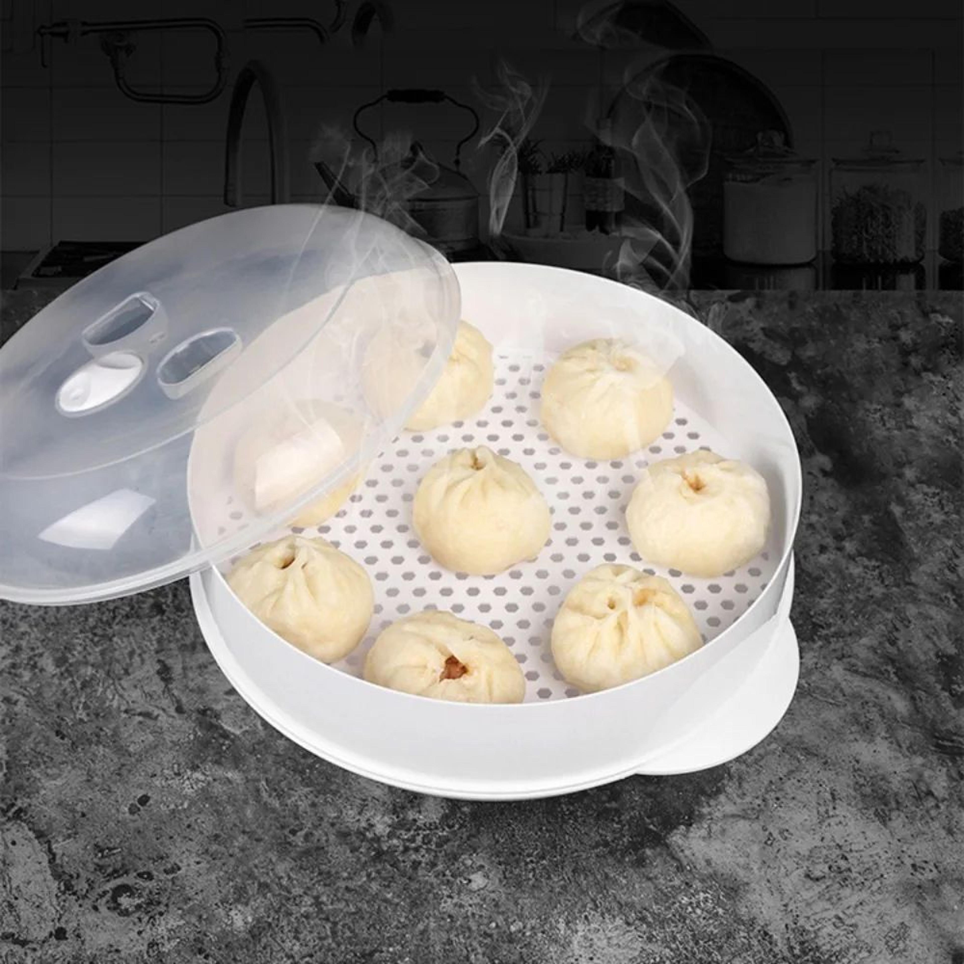 Multi Layer Microwave Steamer For Rice Buns And Dumplings 1