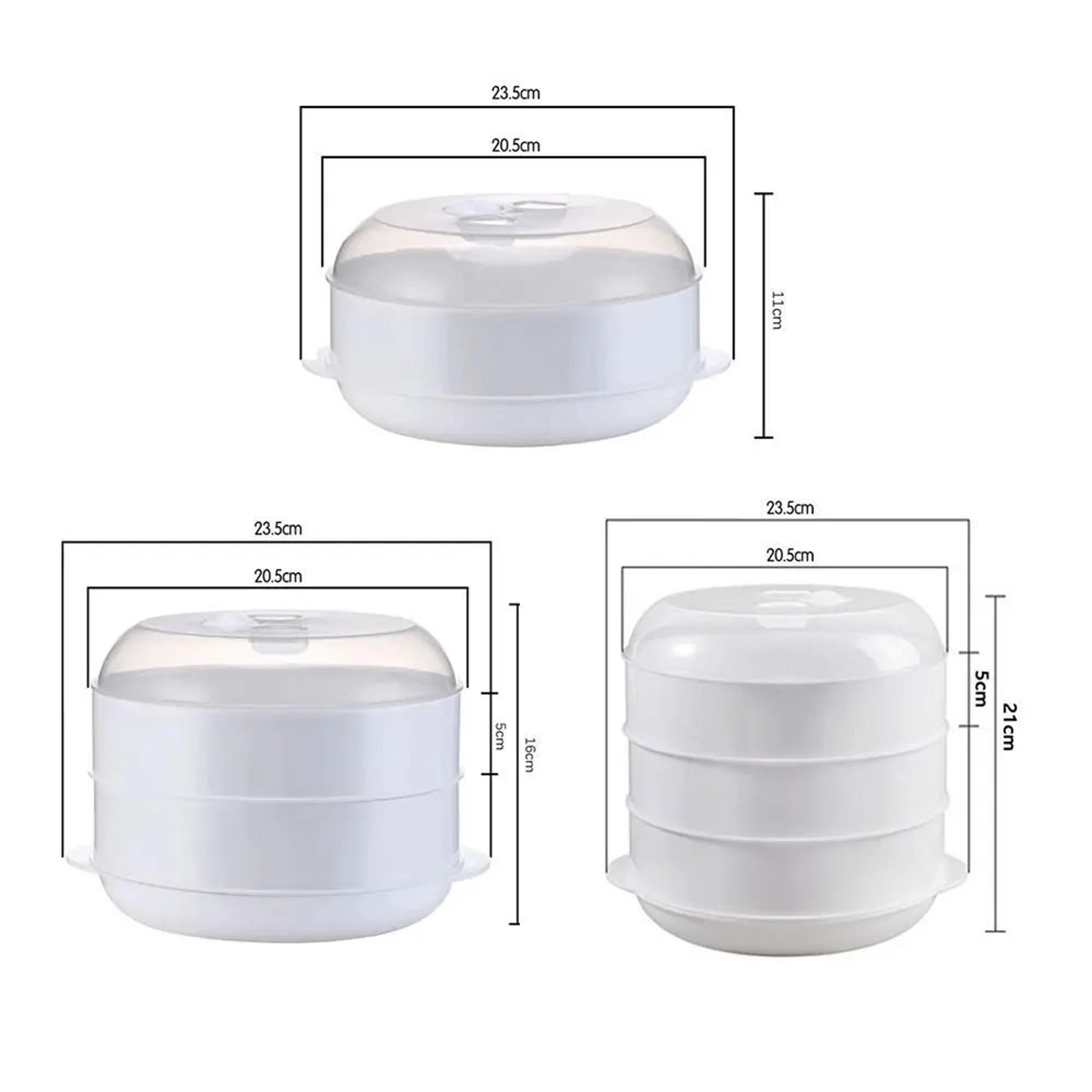 Multi Layer Microwave Steamer For Rice Buns And Dumplings 5